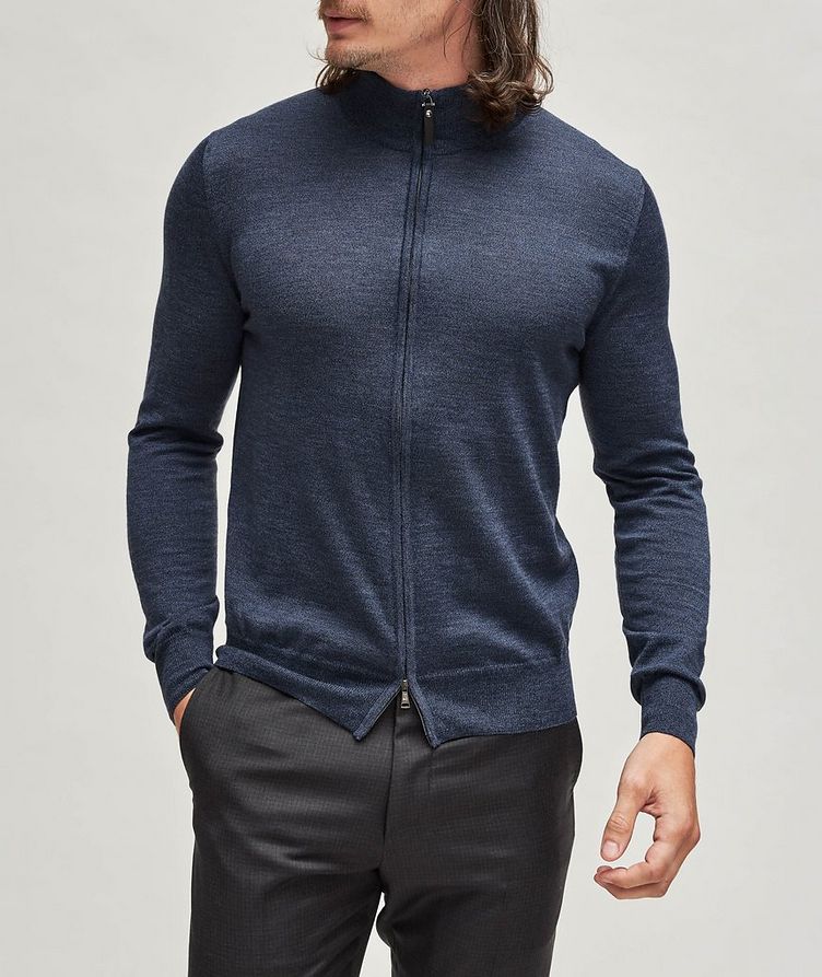 Merino Wool Full-Zip Sweater image 1