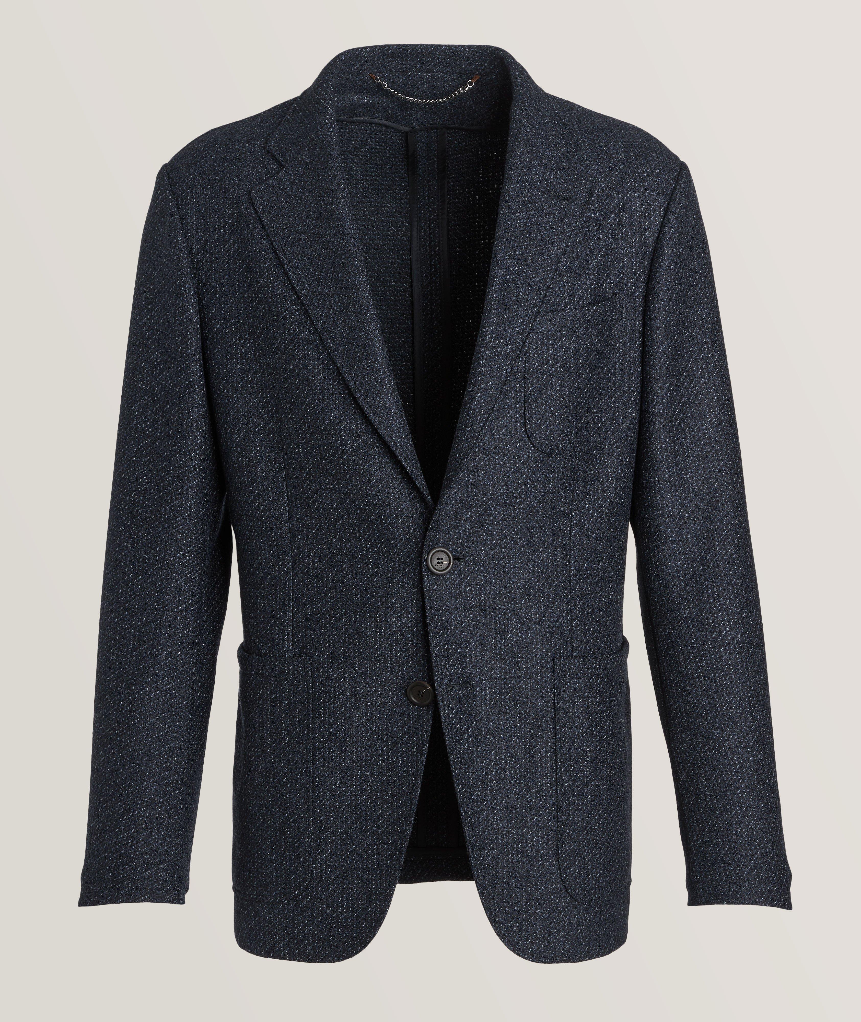 Veston-cardigan en tweed de laine image 0