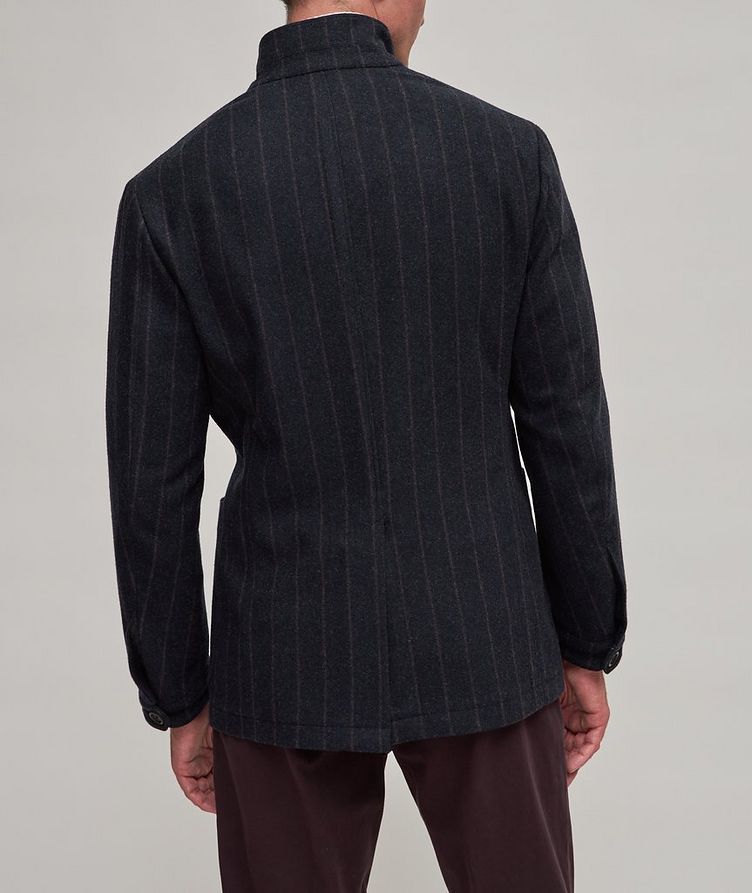 Nuvola Pinestripe Wool-Cashmere Coat image 2