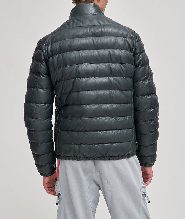 Ernie Quilted Leather Bomber Jacket image 2