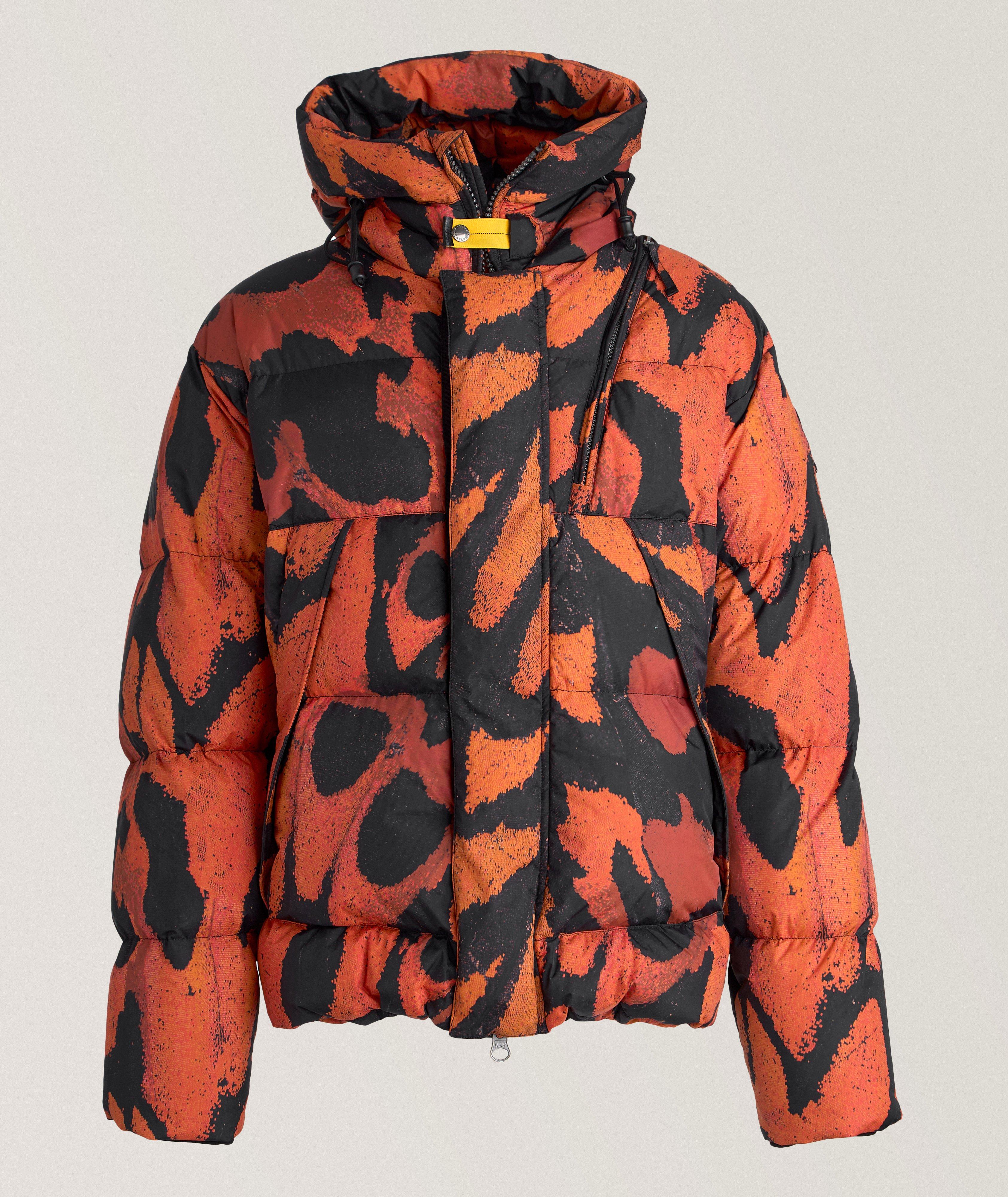 Cloud Butterfly Print Quilted Down Jacket image 0