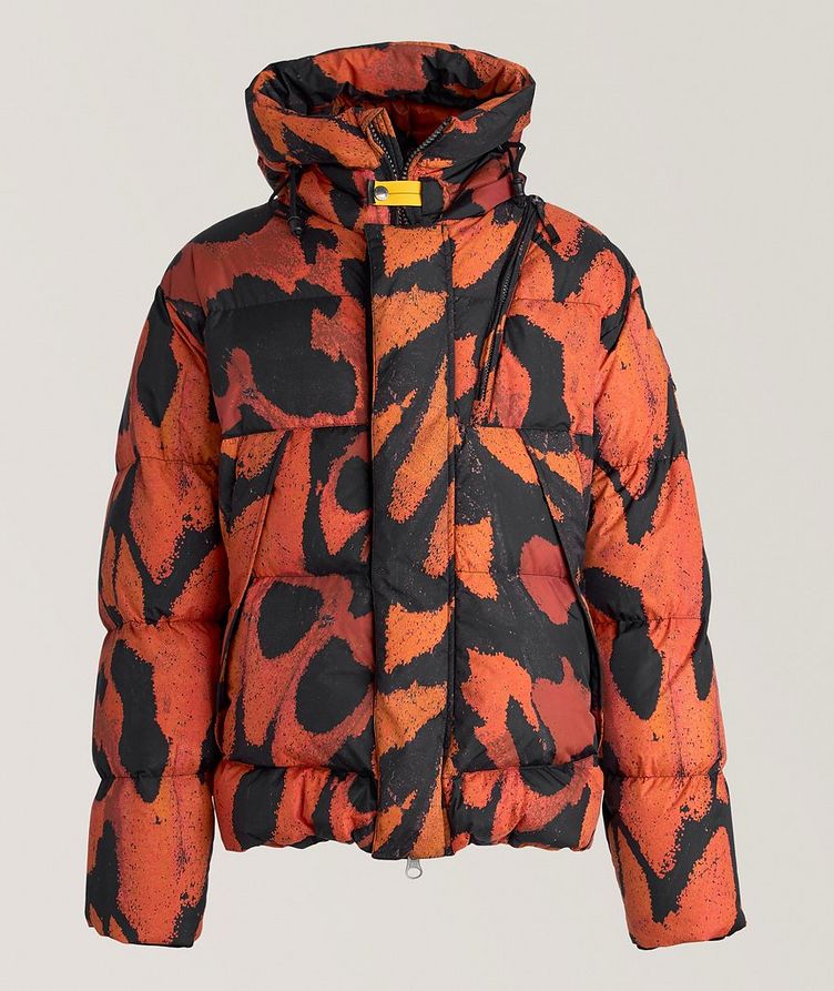 Cloud Butterfly Print Quilted Down Jacket image 0