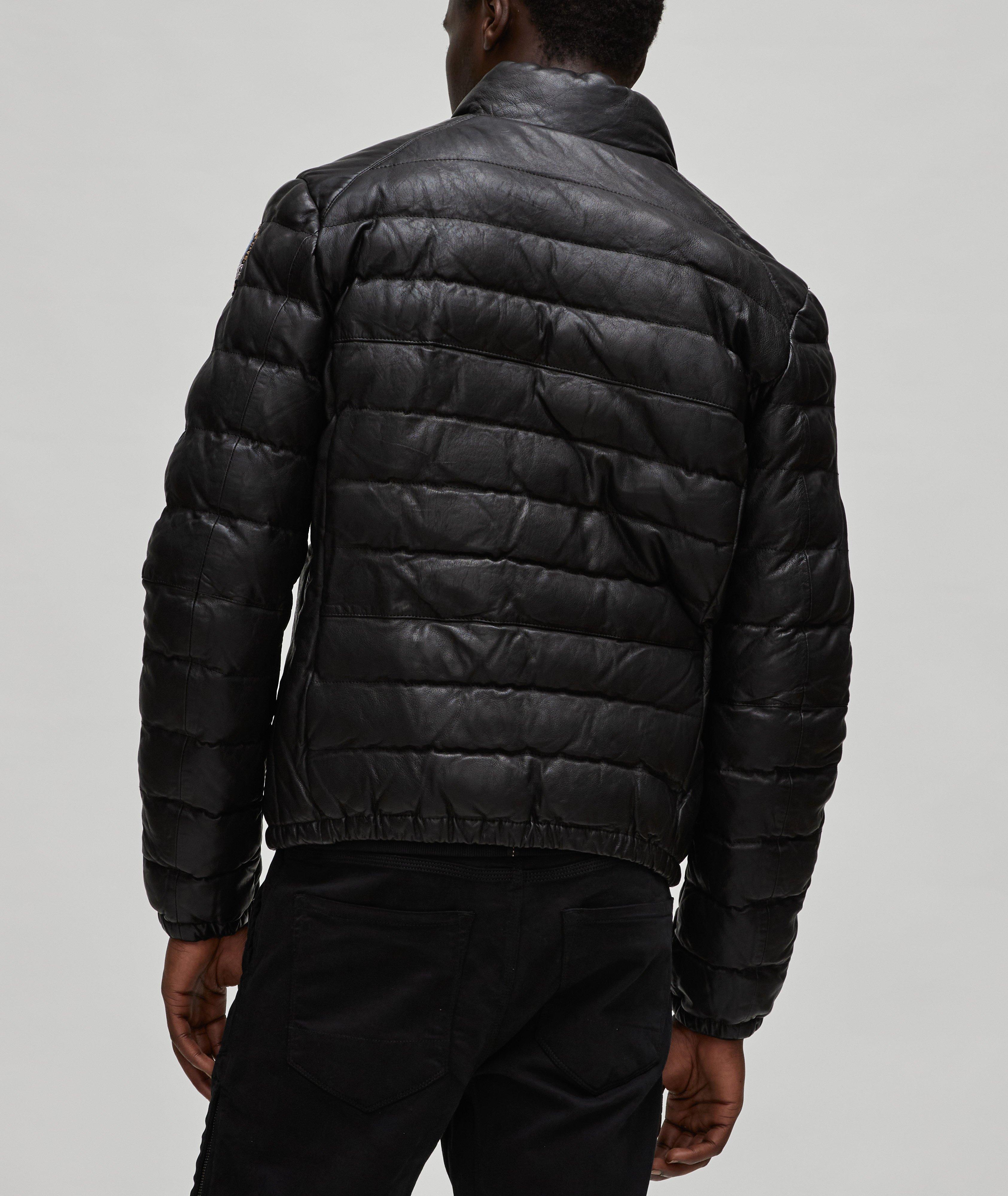Blouson Ernie en cuir surpiqué image 2