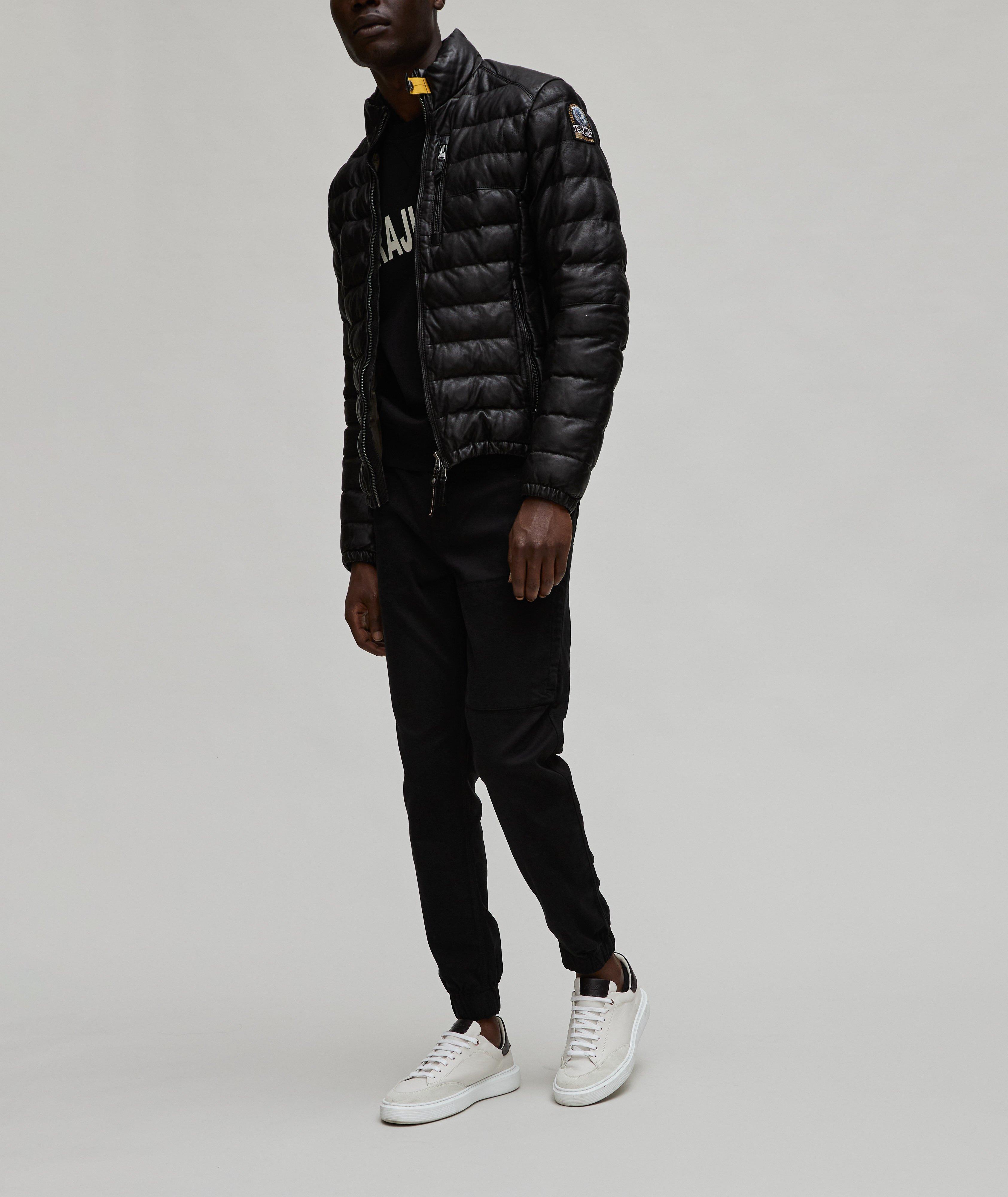 Blouson Ernie en cuir surpiqué image 3