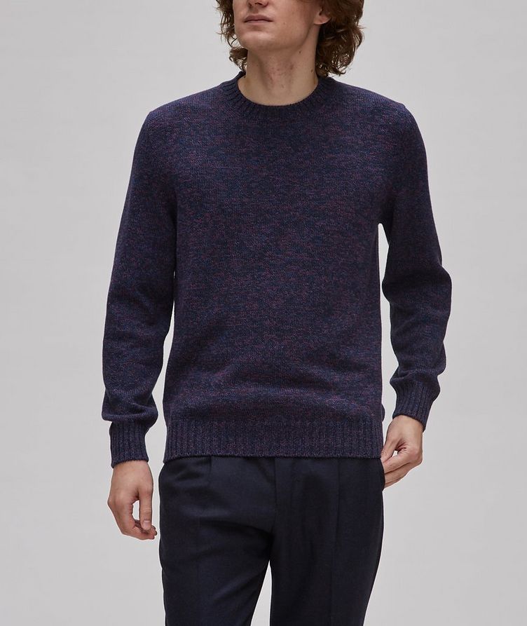Tri-Coloured Cotton-Merino Wool Sweater image 1