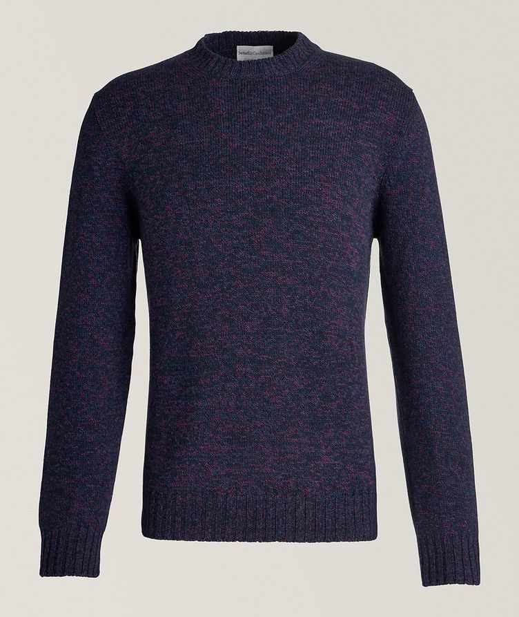 Tri-Coloured Cotton-Merino Wool Sweater image 0