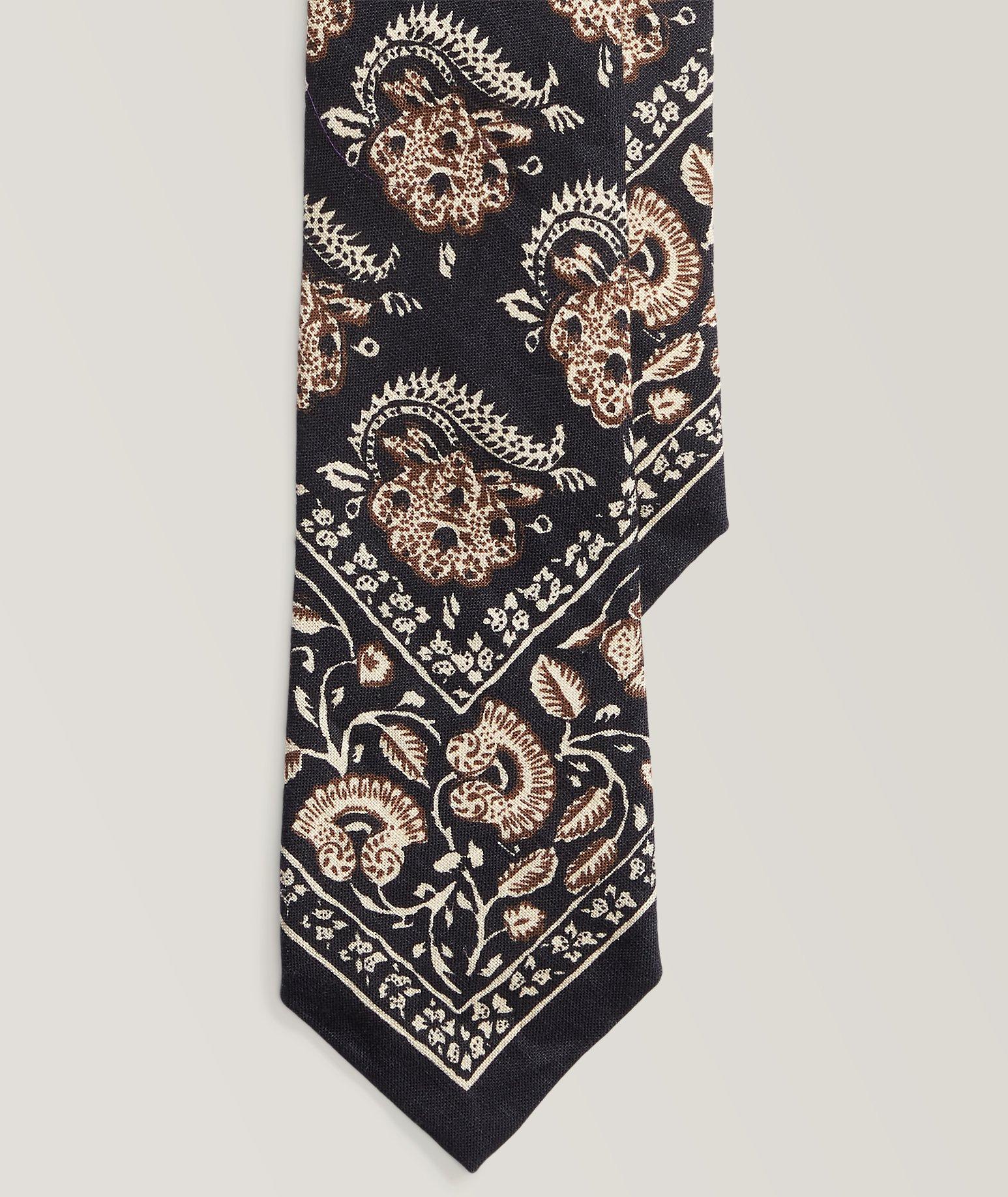 Chainlink Pattern Silk Tie image 0