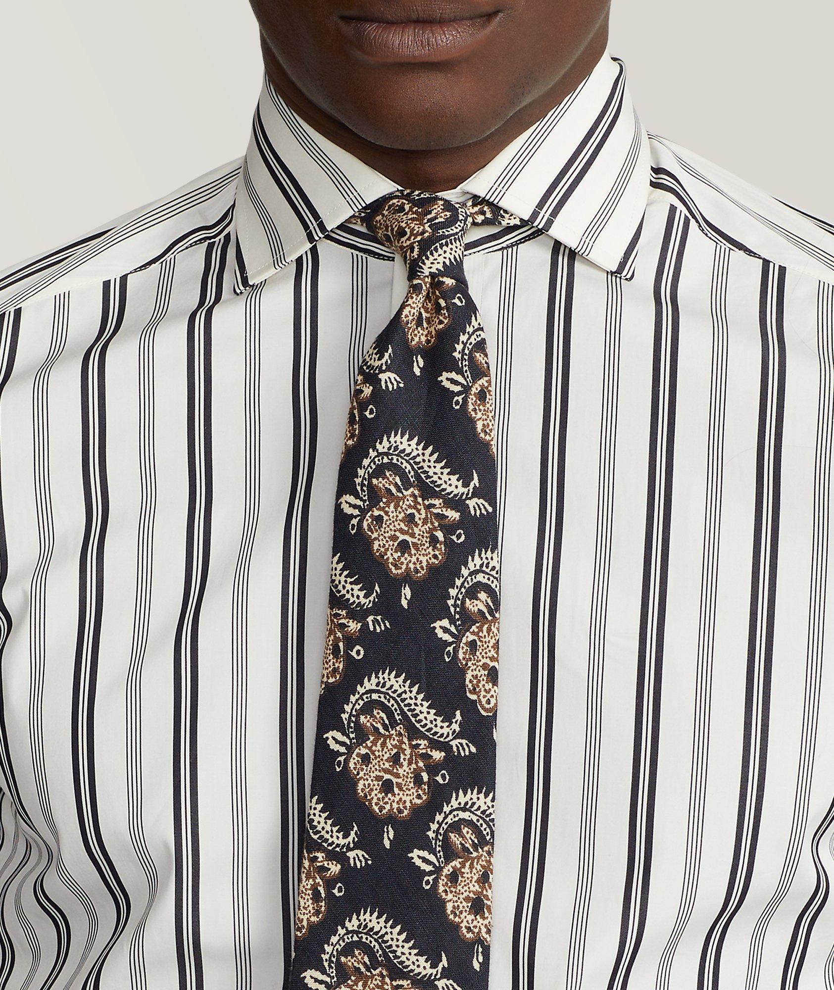 Chainlink Pattern Silk Tie image 2