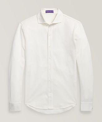 Ralph Lauren Purple Label Slim-Fit Piqué Cotton Sport Shirt