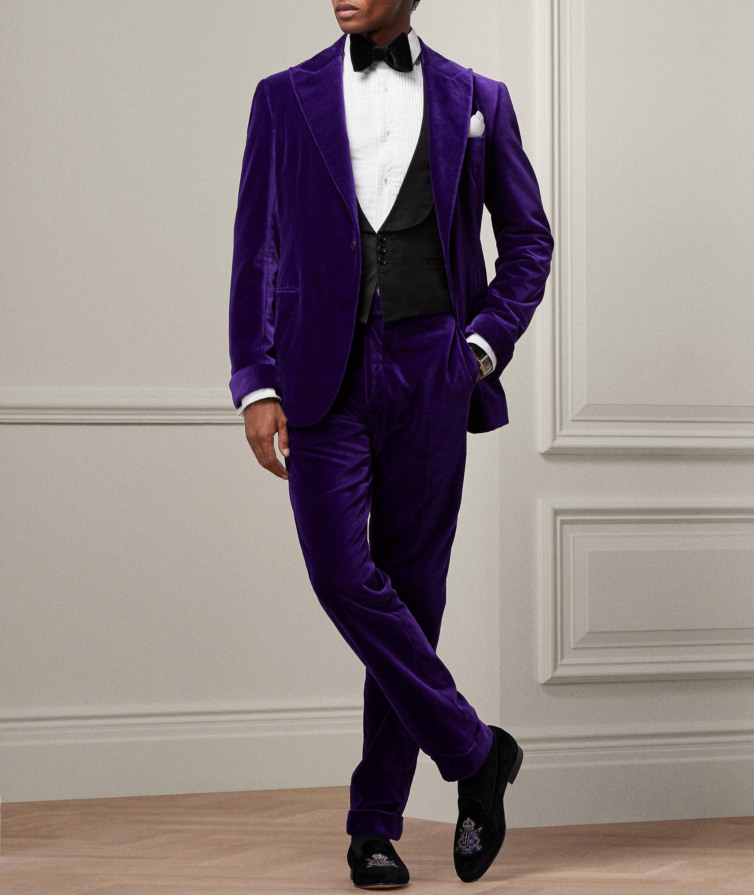 Purple velvet sport coat best sale