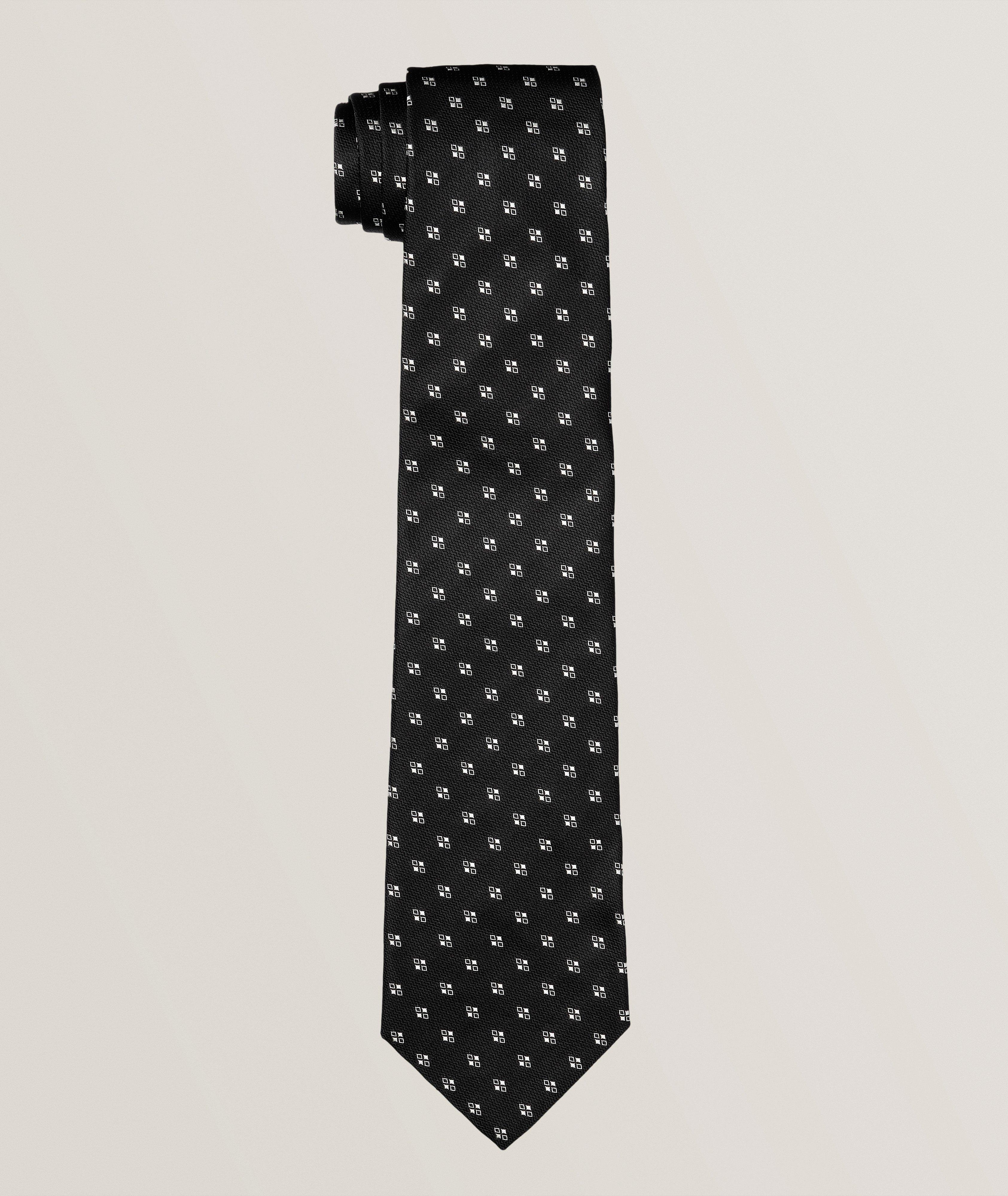 Neat Pattern Silk Tie  image 0