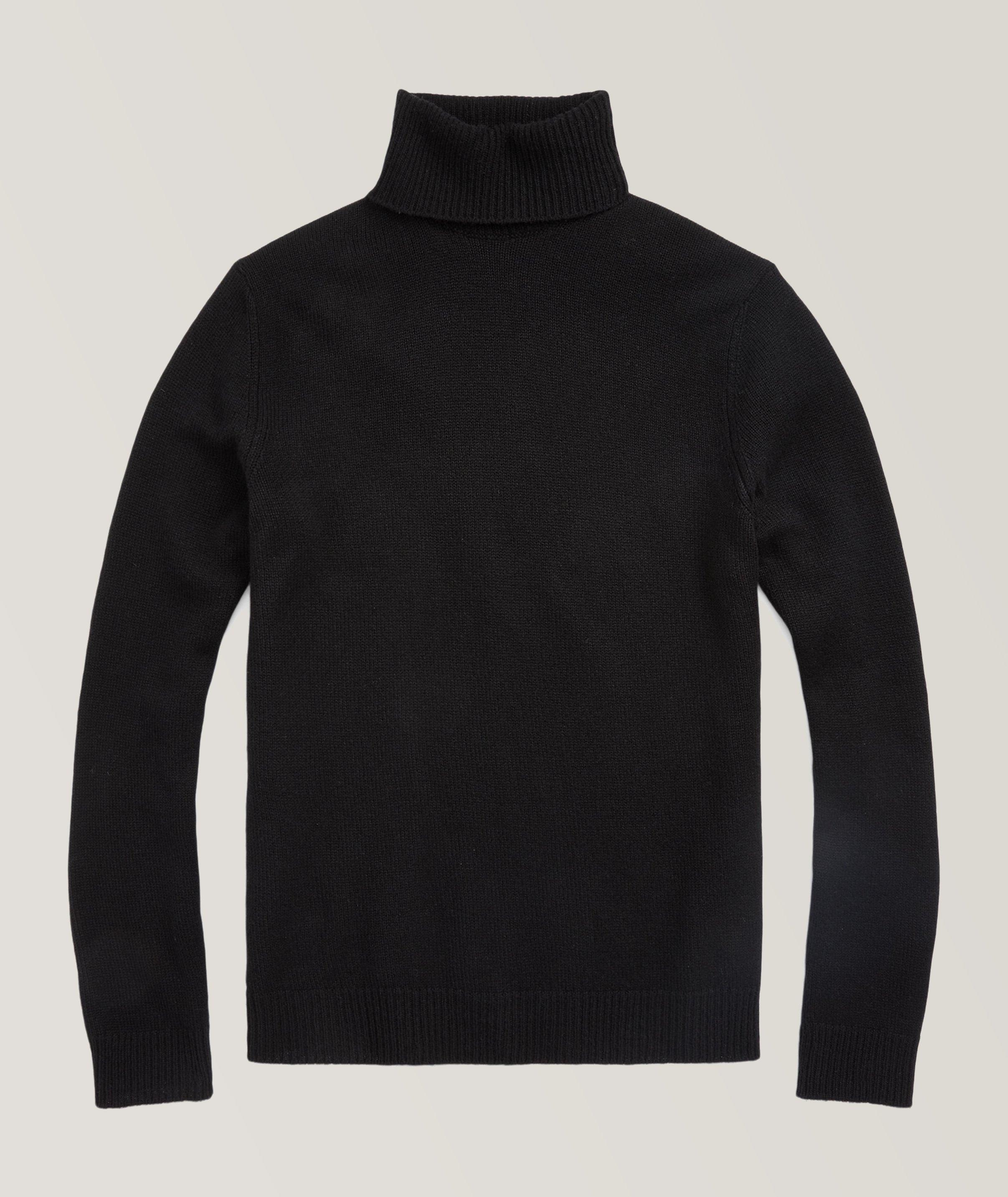 Ralph Lauren Black Cashmere Long Sleeve Turtleneck Sweater M Ralph Lauren