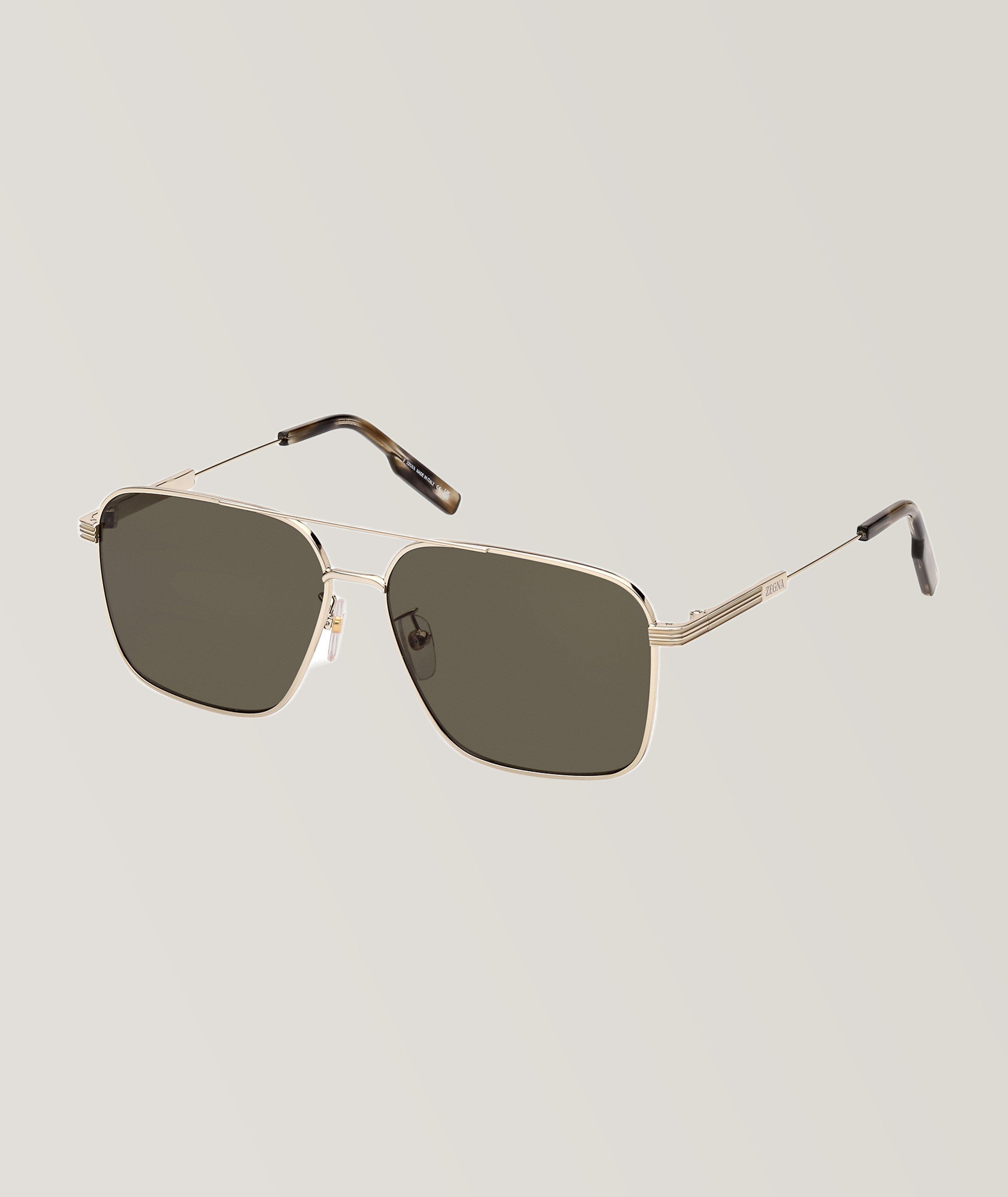 Zegna Lunettes de soleil de style navigateur