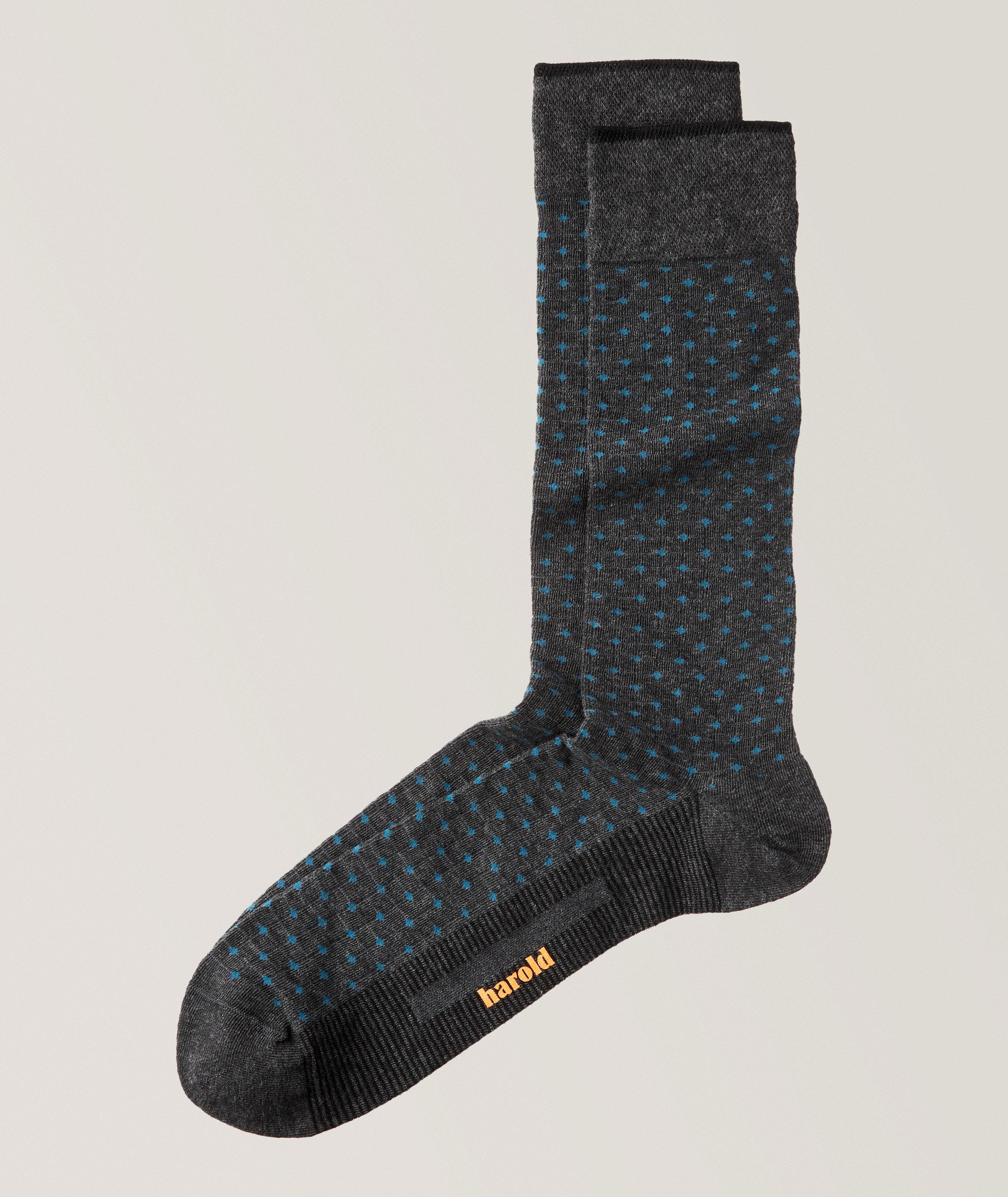 Harold Diamond Stretch-Cotton Socks, Socks