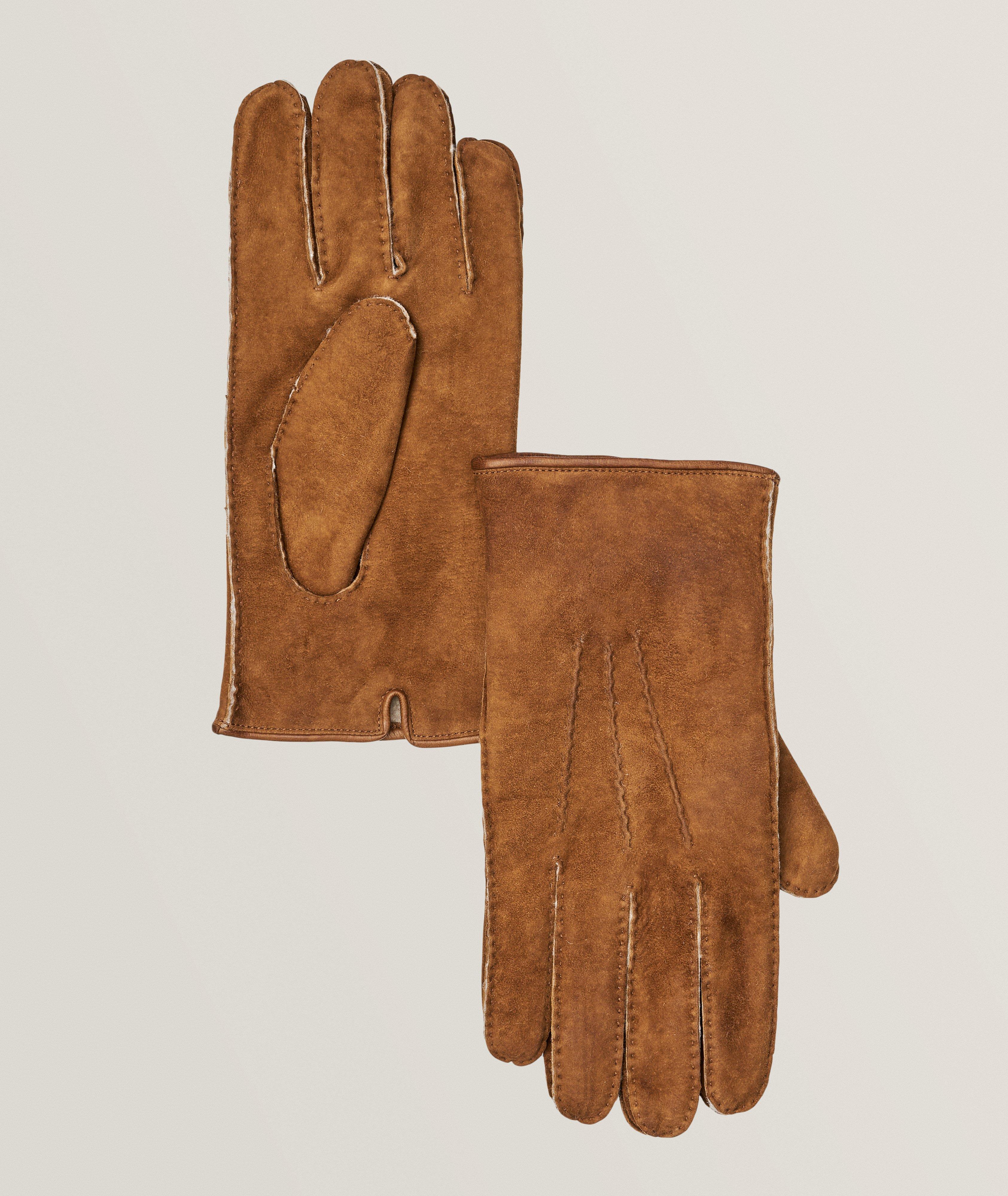 Fur Lined Merino Wool Gloves image 0