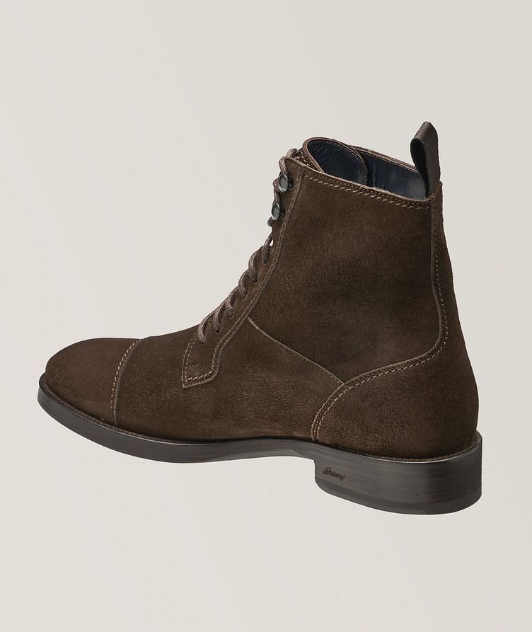 Suede Leather Captoe Boots image 1