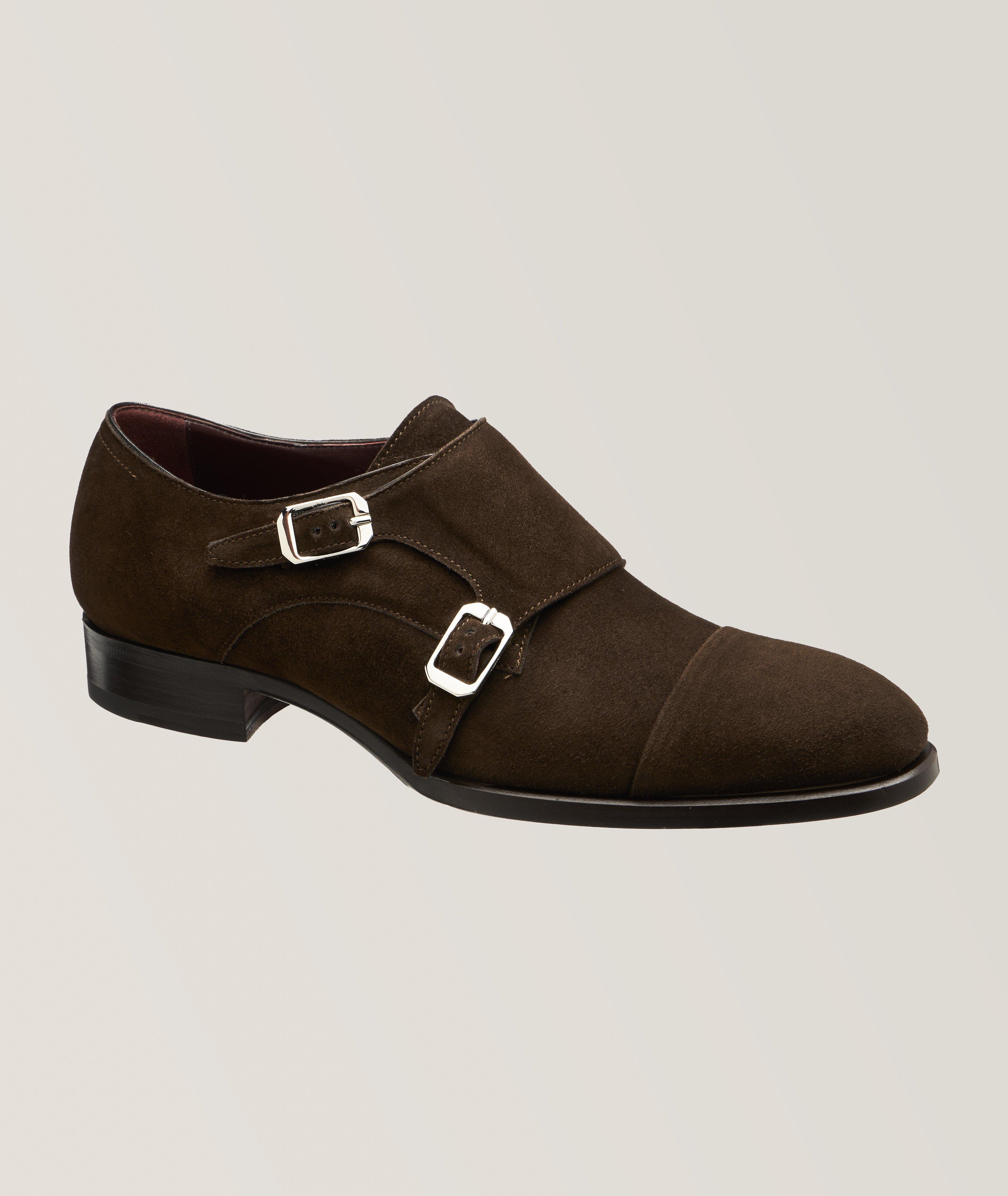 Suede Leather Double Monkstraps image 0