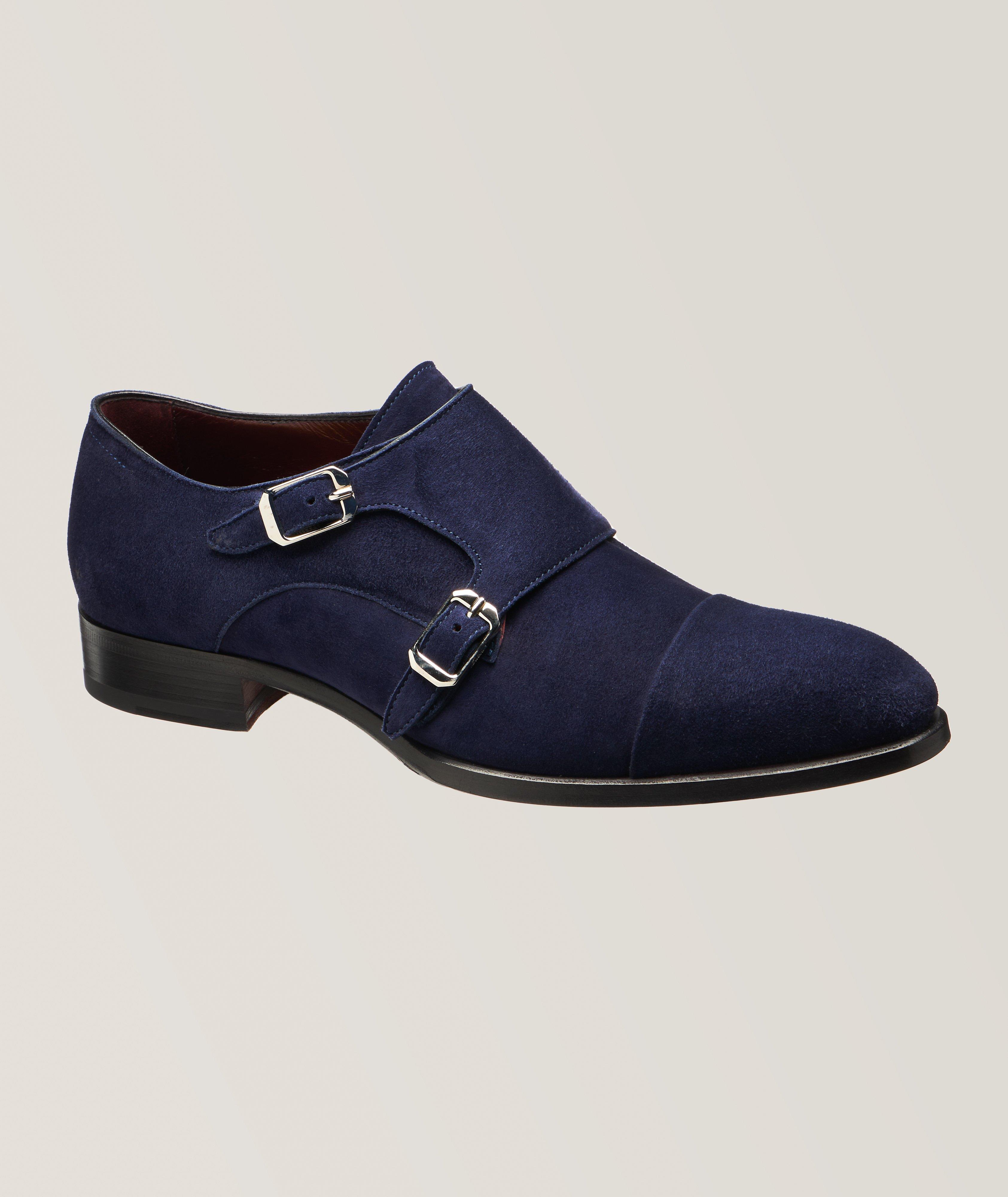 Suede Leather Double Monkstraps image 0