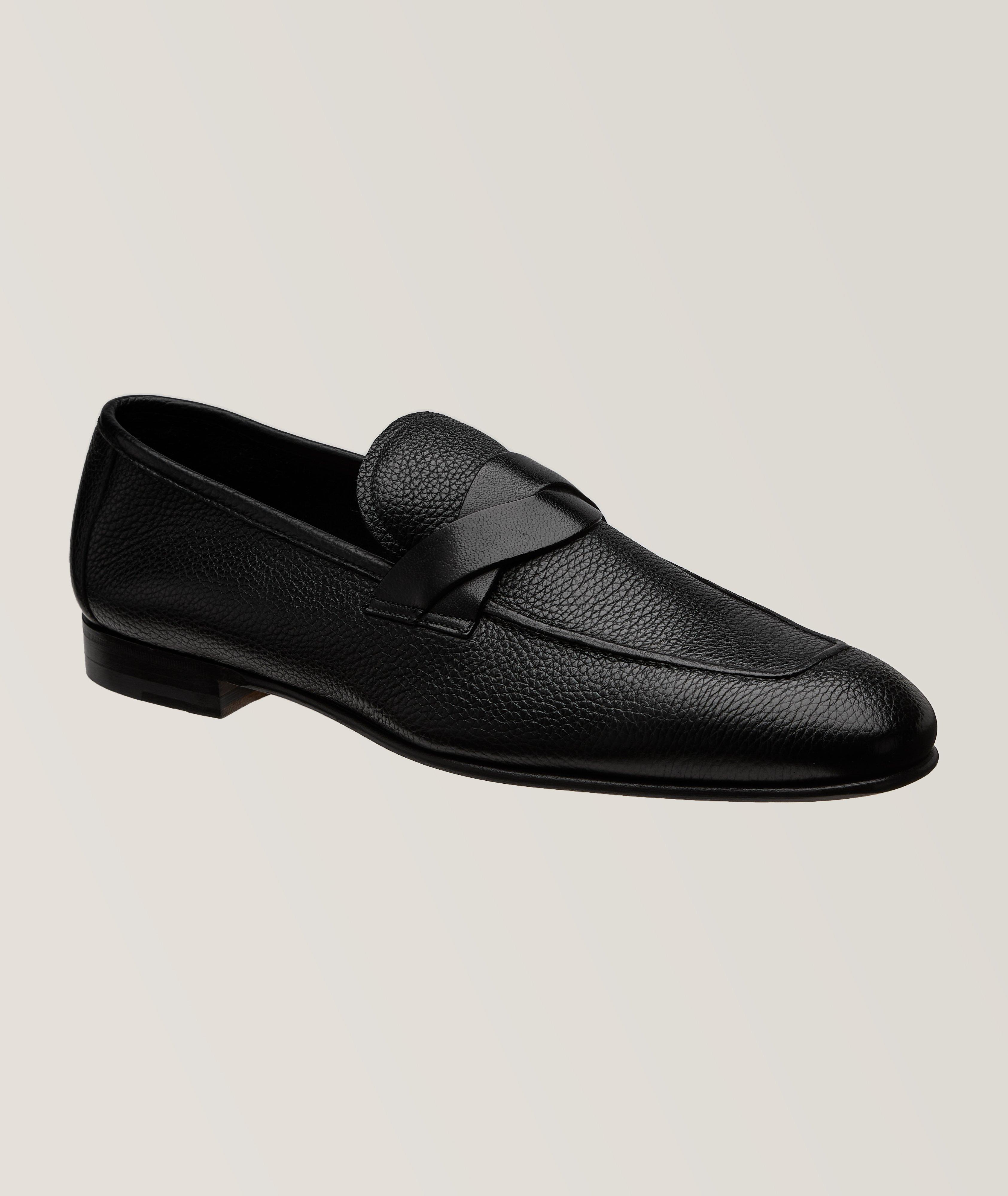 Sean Twisted Grain Leather Loafers image 0