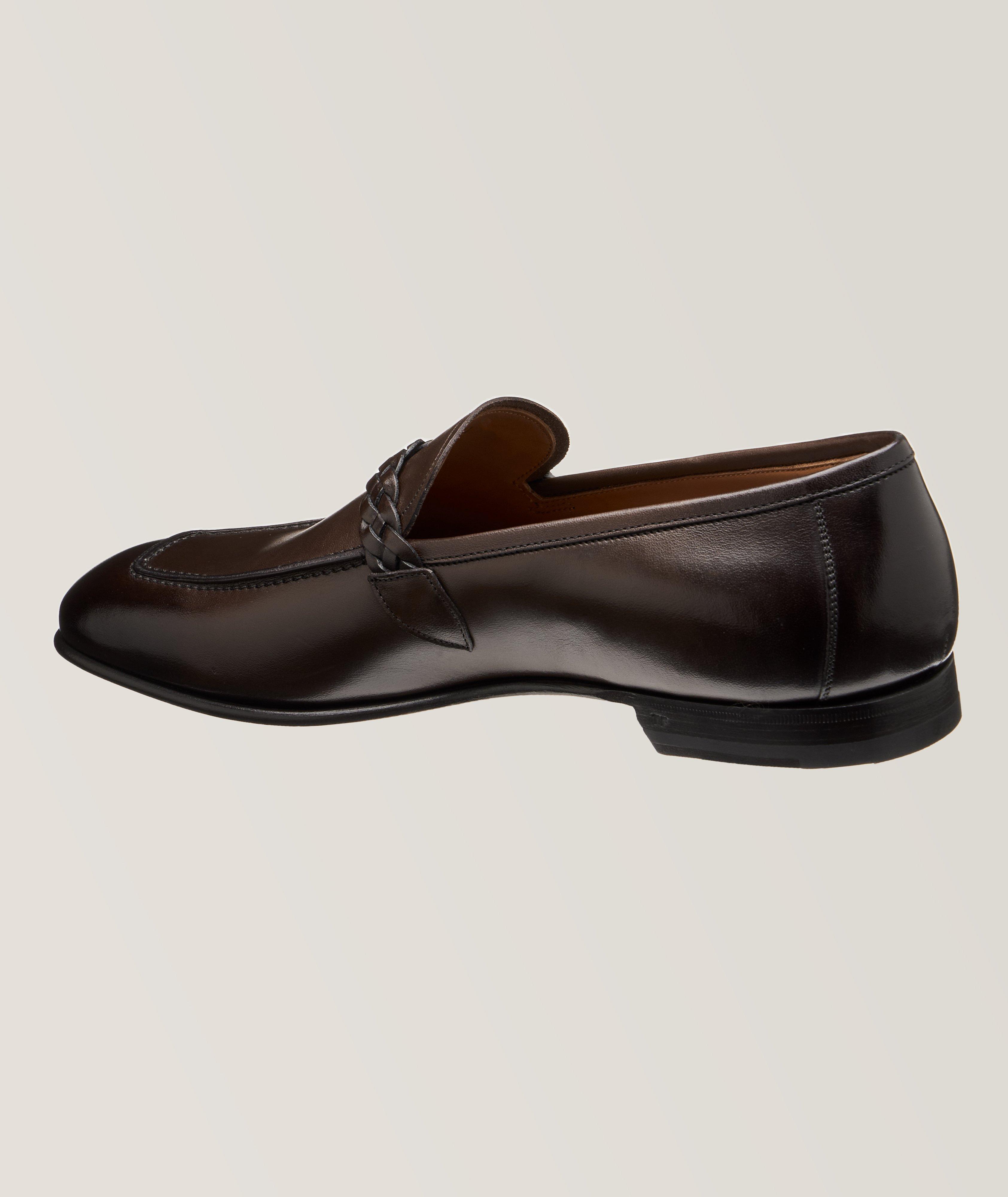 Martin Braided Band Burnished Leather Loafers  image 1