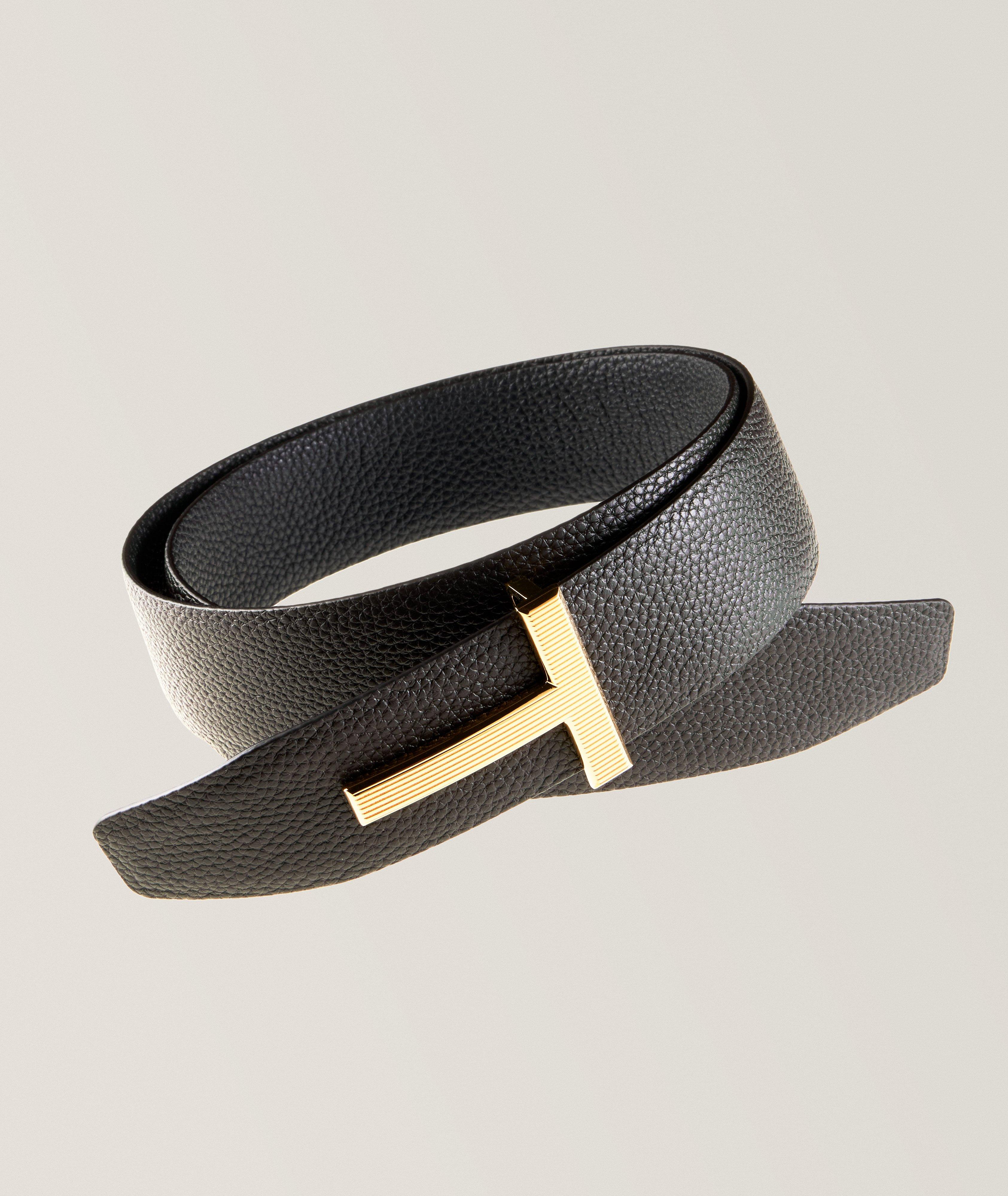 Reversible Ridge Grain T-Buckle Belt  image 0