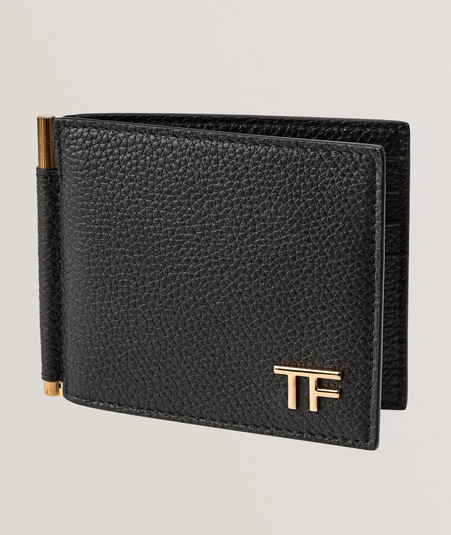 【新品未使用】TOM FORD MONEY CLIP WALLET TOM FORD Black Leather Money Clip Wallet | Harrods CA