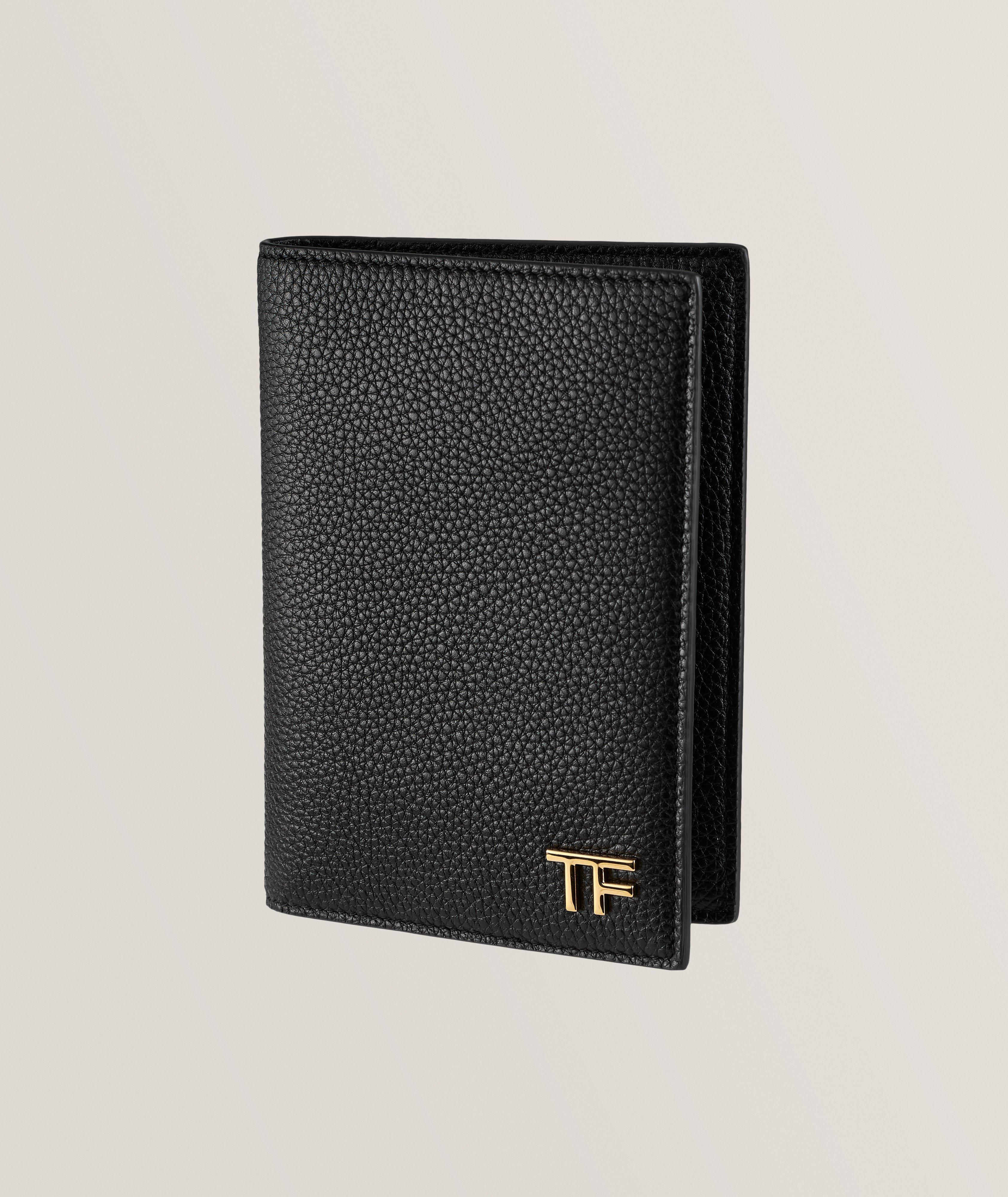 Grained Leather Passport Holder image 0