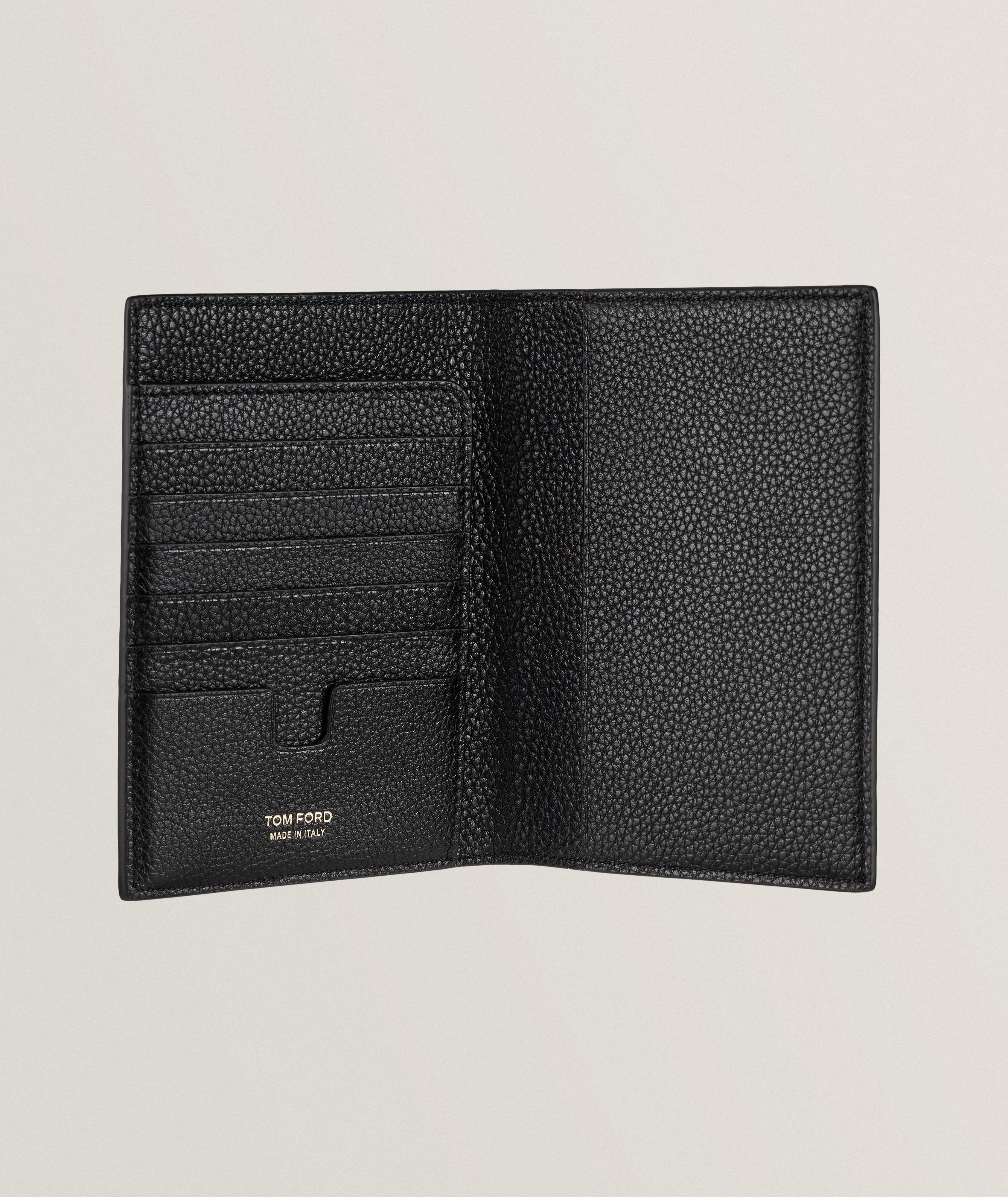 Grained Leather Passport Holder image 1