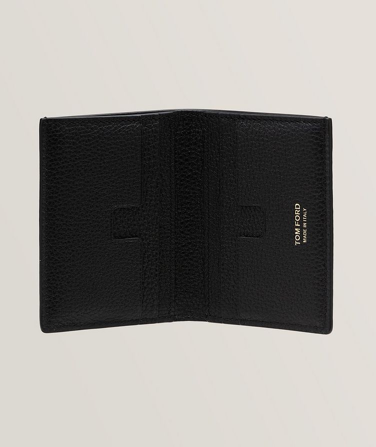 Grain Leather Bifold Mini Wallet image 1