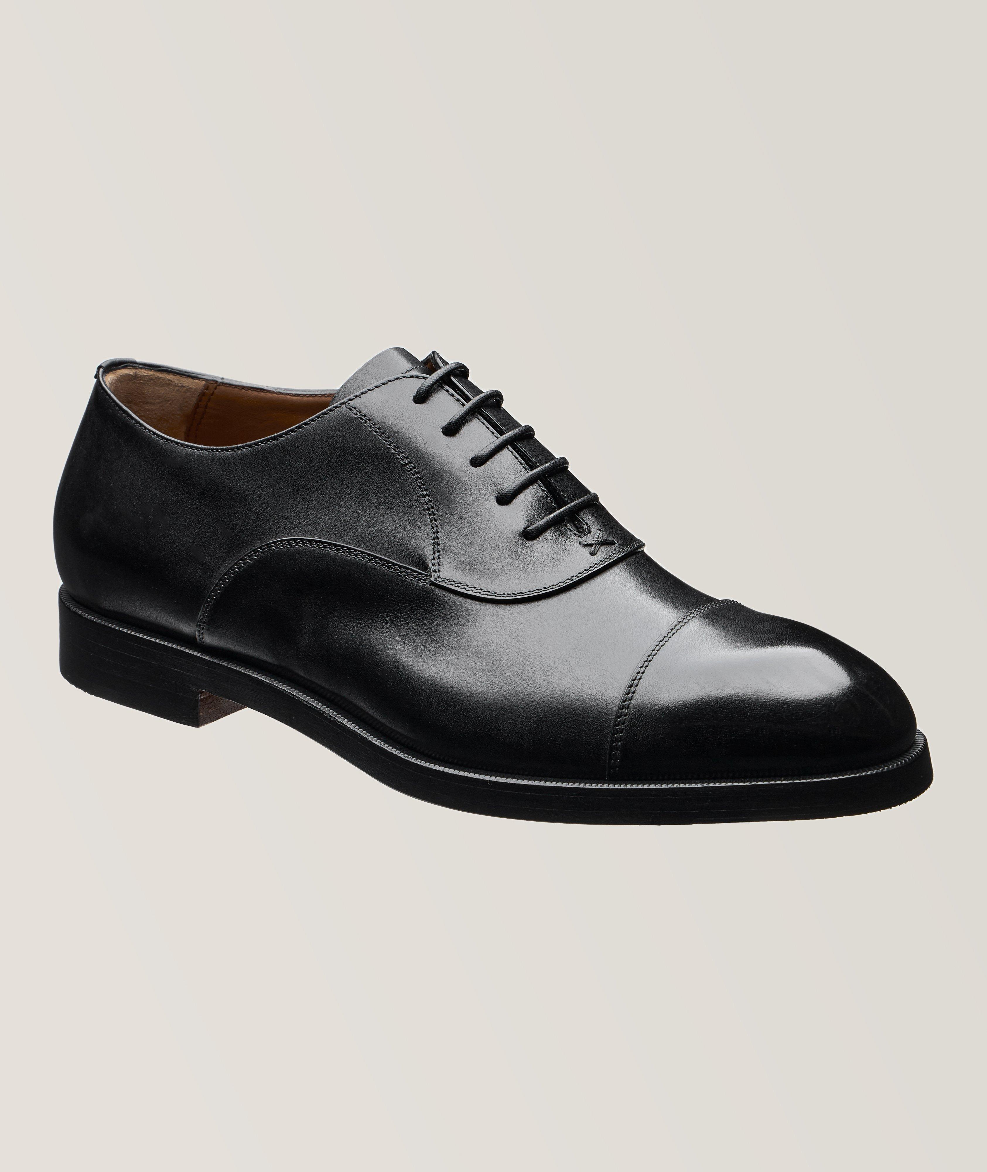 Zegna Chaussure lacée en cuir poli