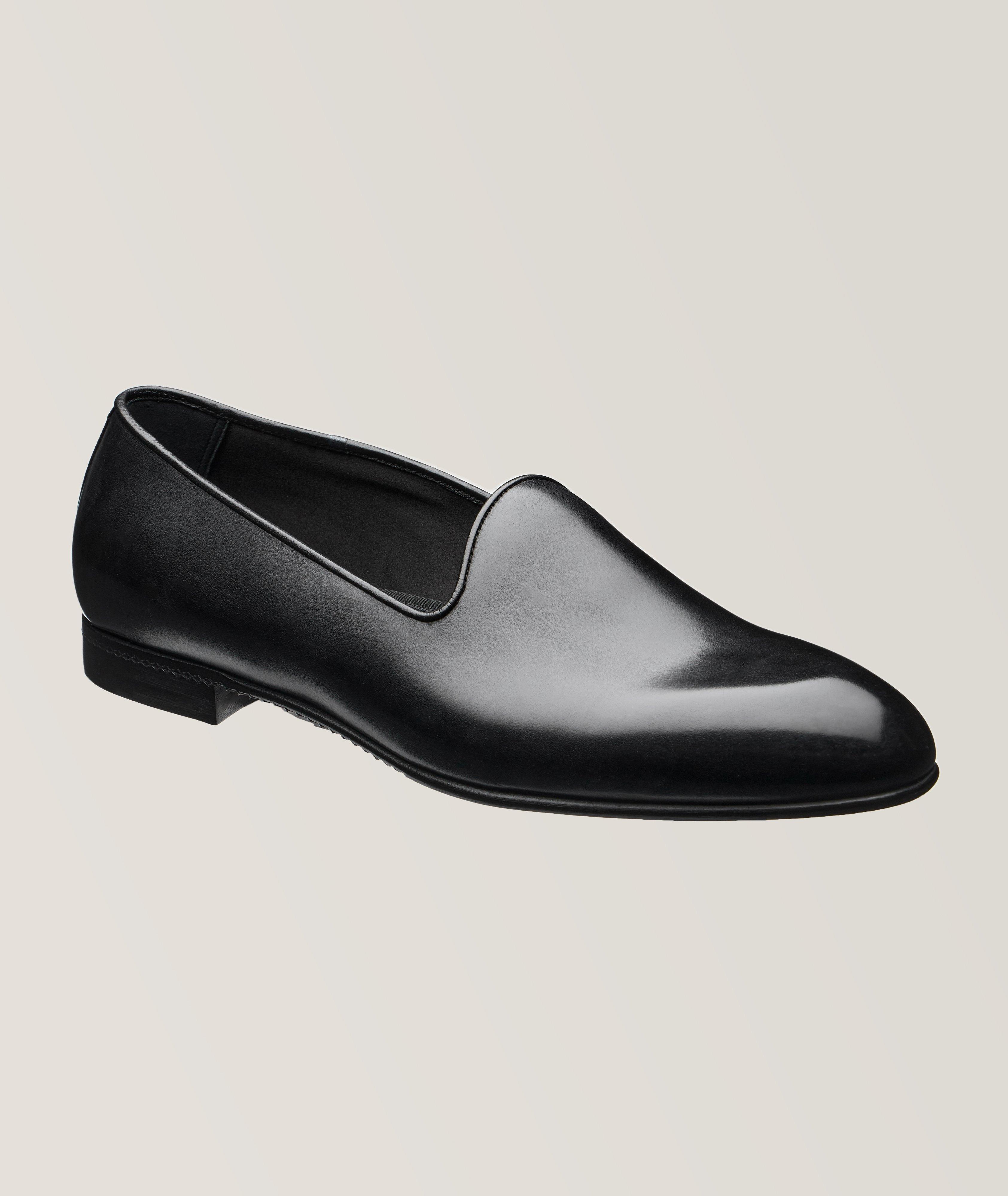 Giorgio Armani Men's Velvet Patent Leather Formal Loafers