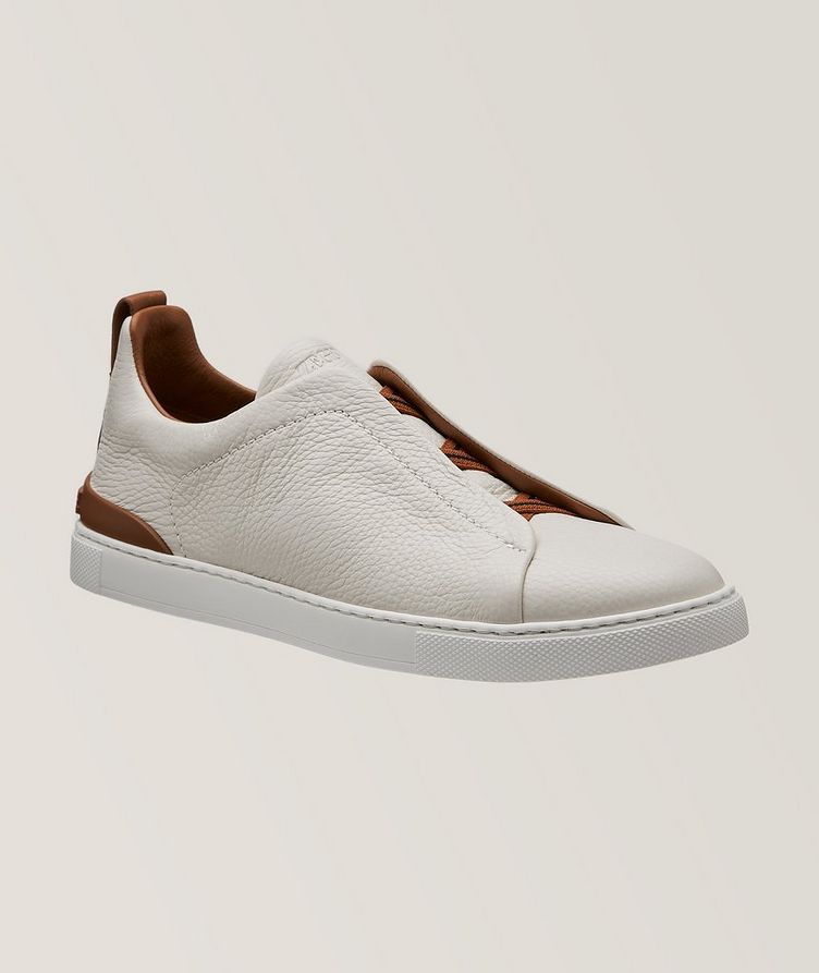 Leather Triple Stitch Sneakers image 0