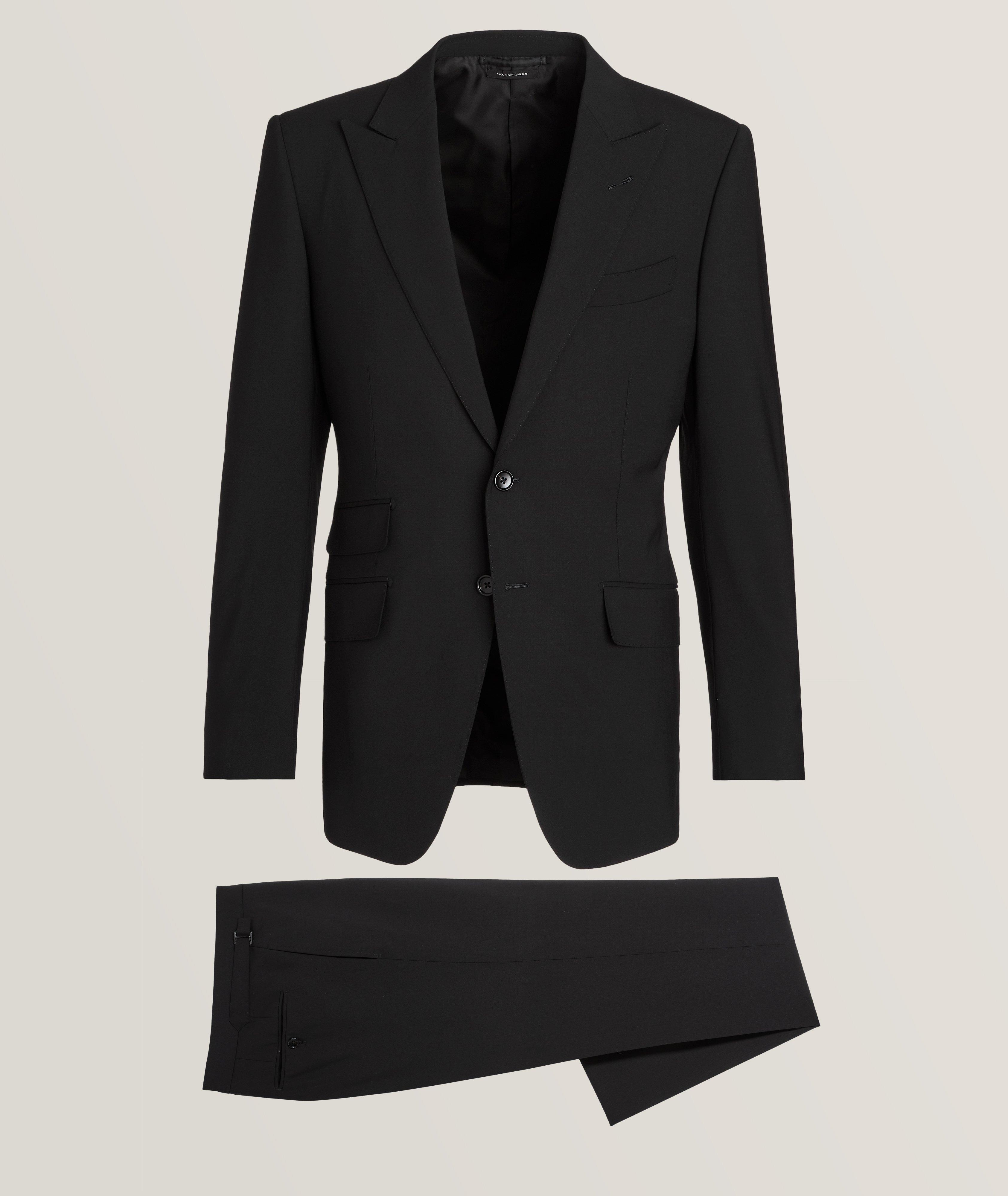 BOSS - Slim-fit suit in wool, silk and stretch