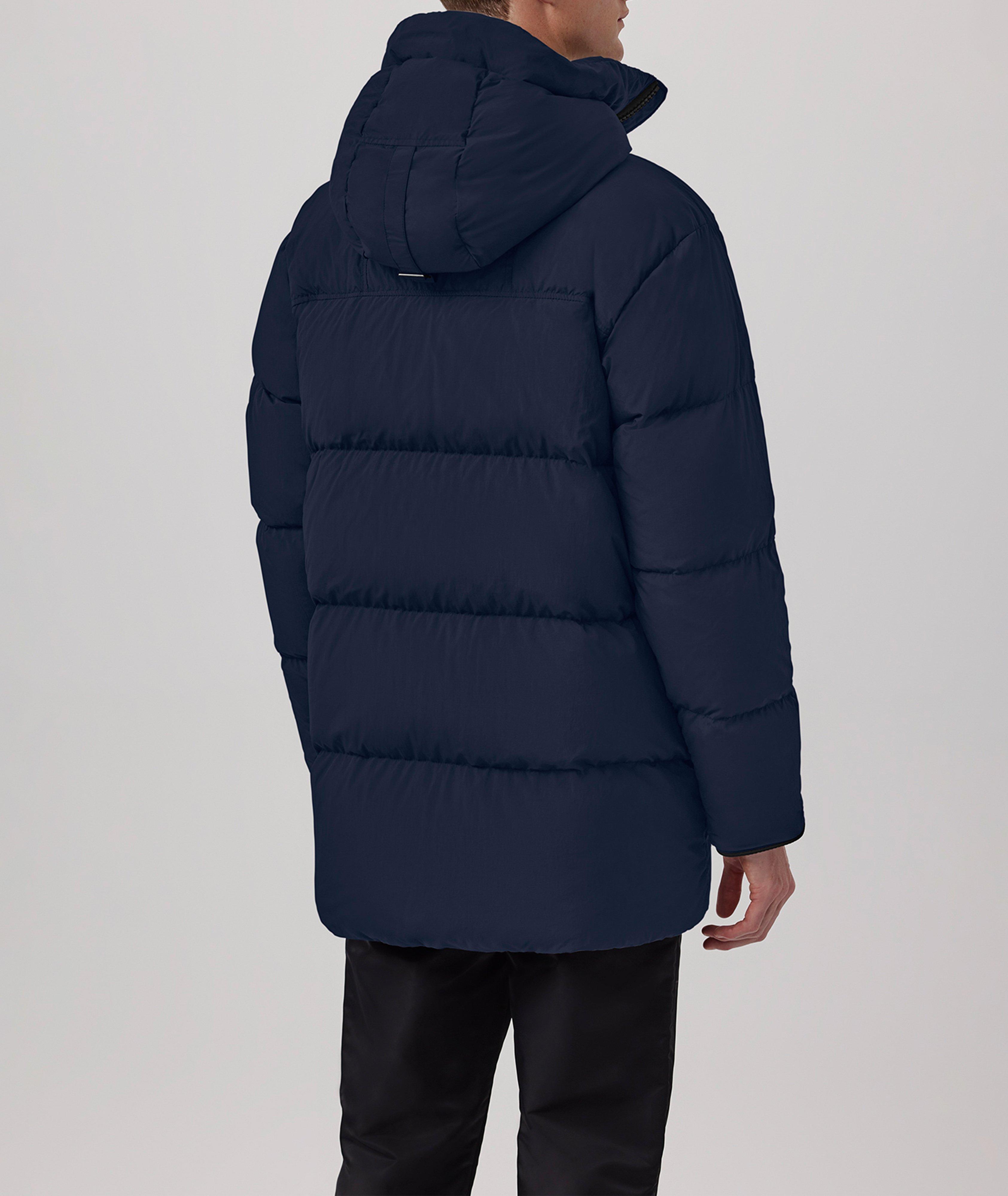 Hooded Puffer Jacket Mens  Navy Blue Lightweight Coat In Canada