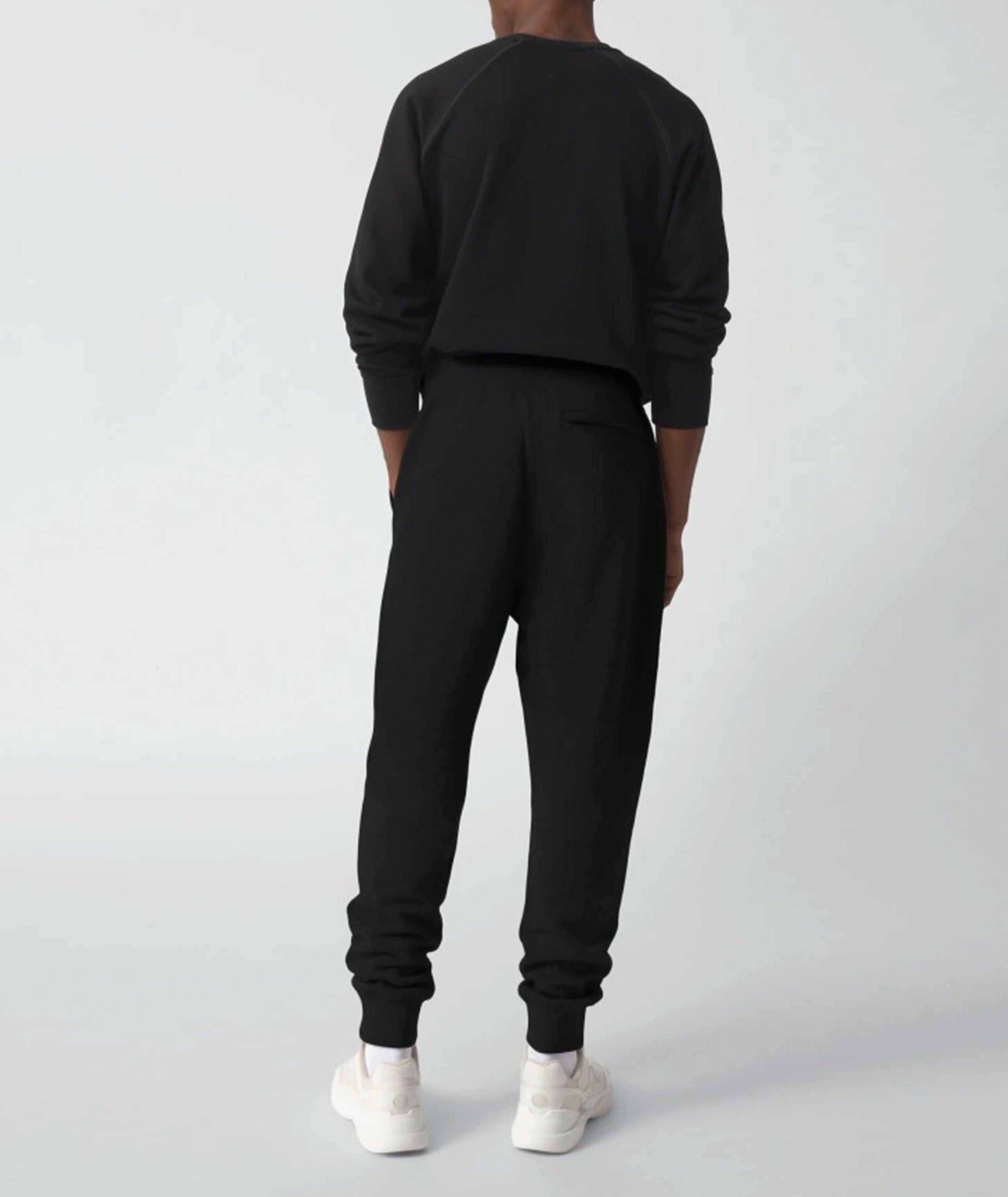 Black cheap label joggers