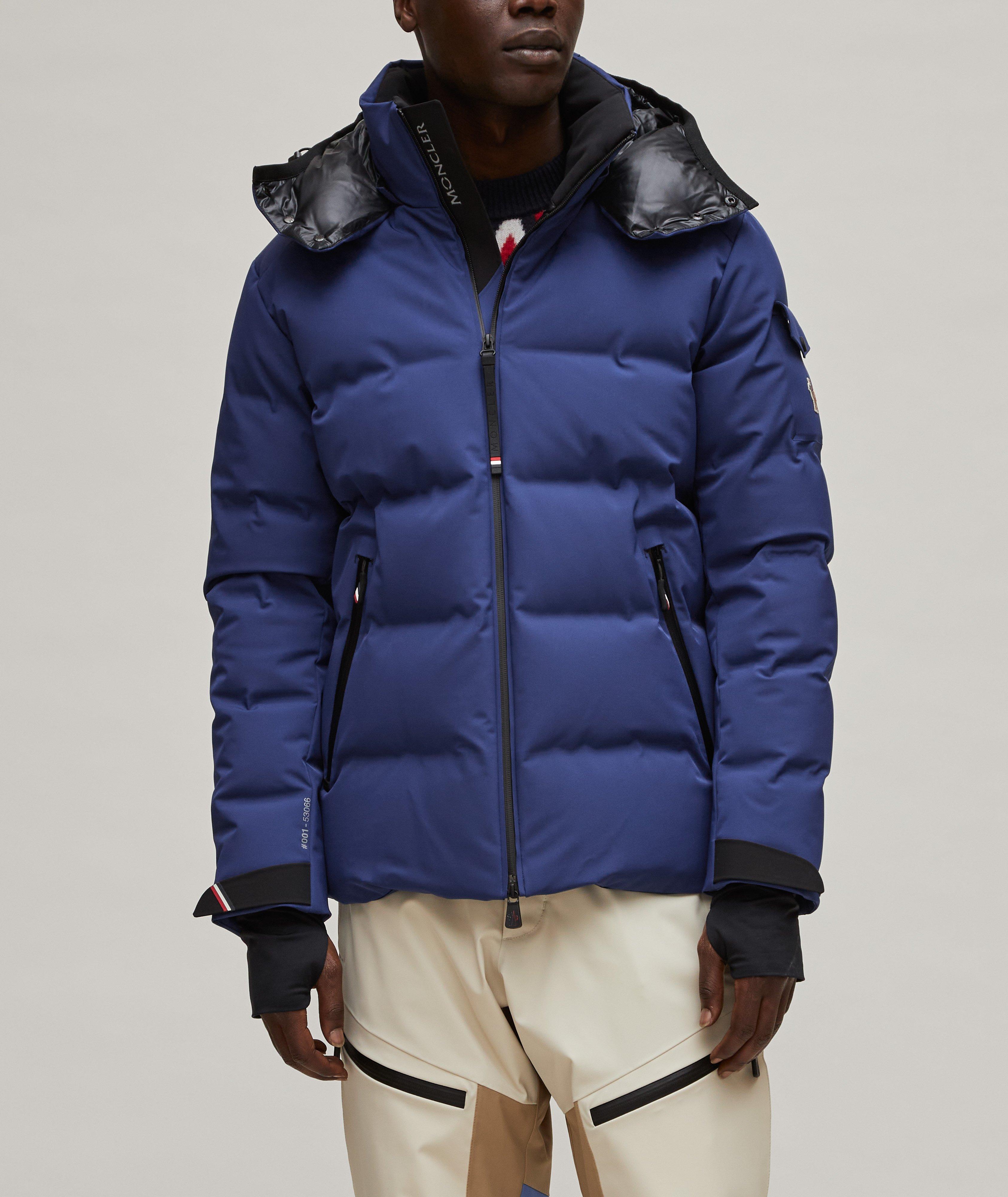 Blue Montgetech quilted down ski jacket, Moncler Grenoble