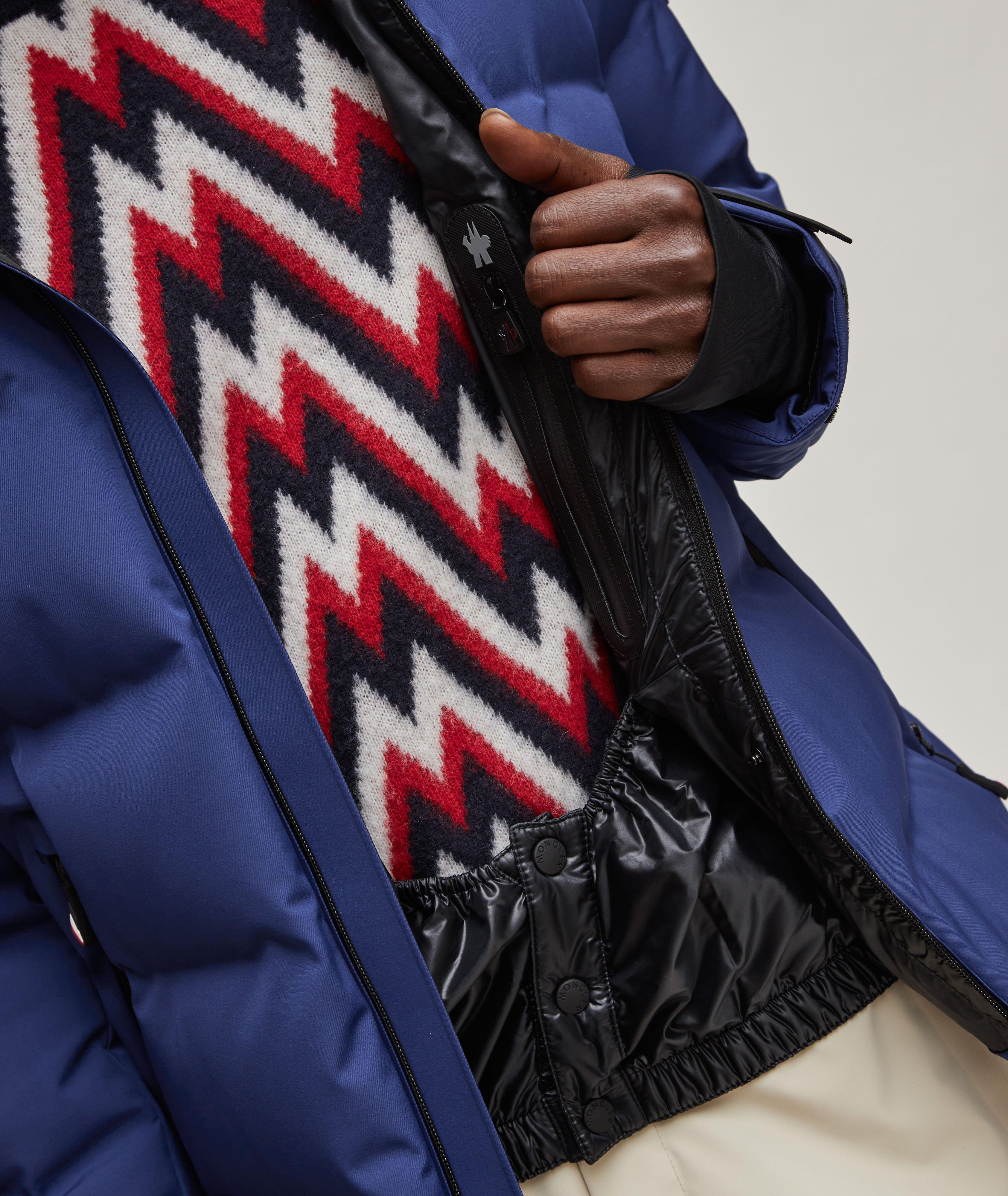 Blue Montgetech quilted down ski jacket, Moncler Grenoble