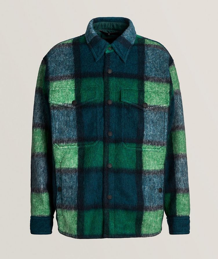 Waier Checkered Brushed Wool-Blend Shacket image 0