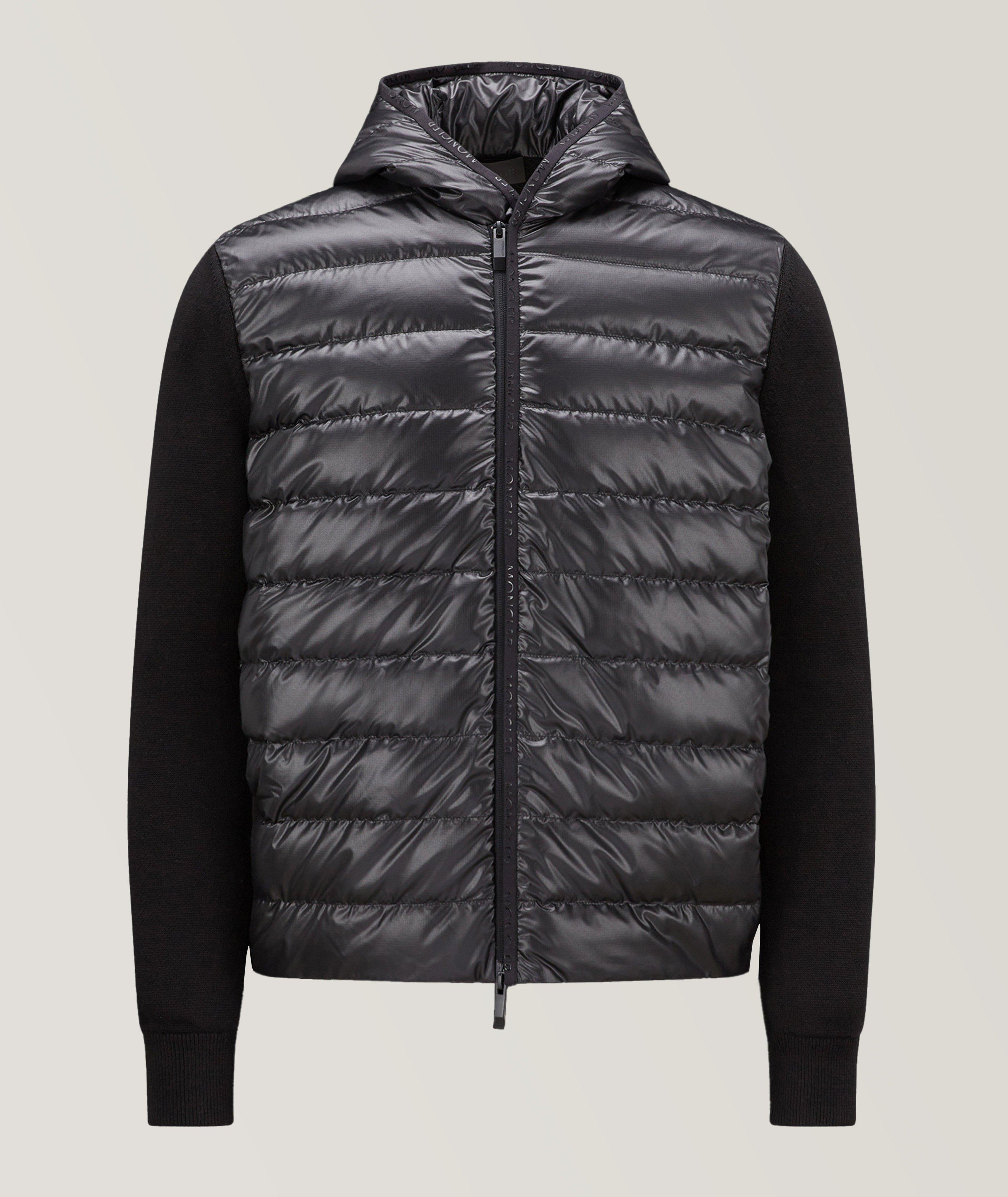 Moncler mixed media puffer vest clearance jacket