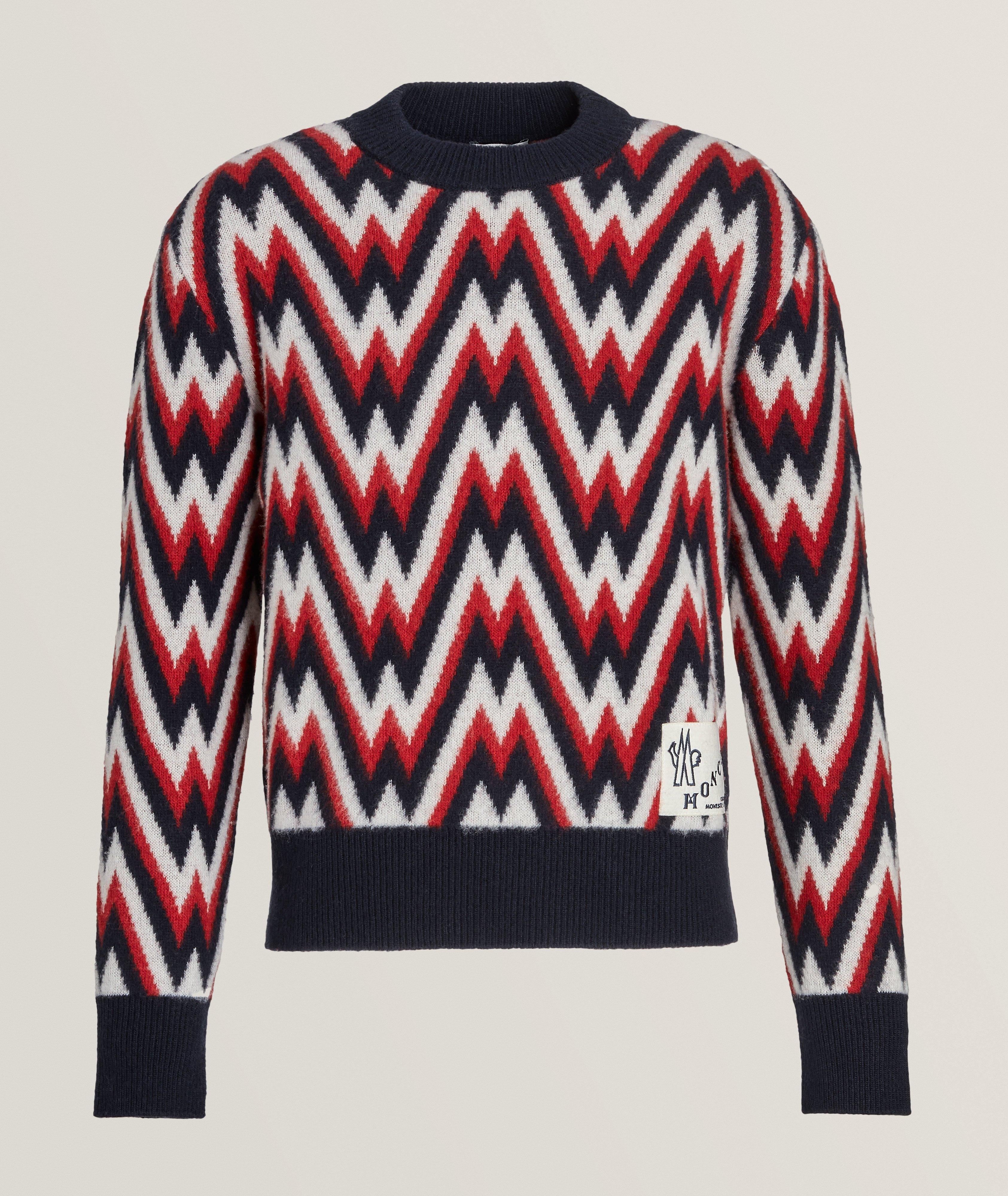 Intarsia Knit Wool Sweater image 0