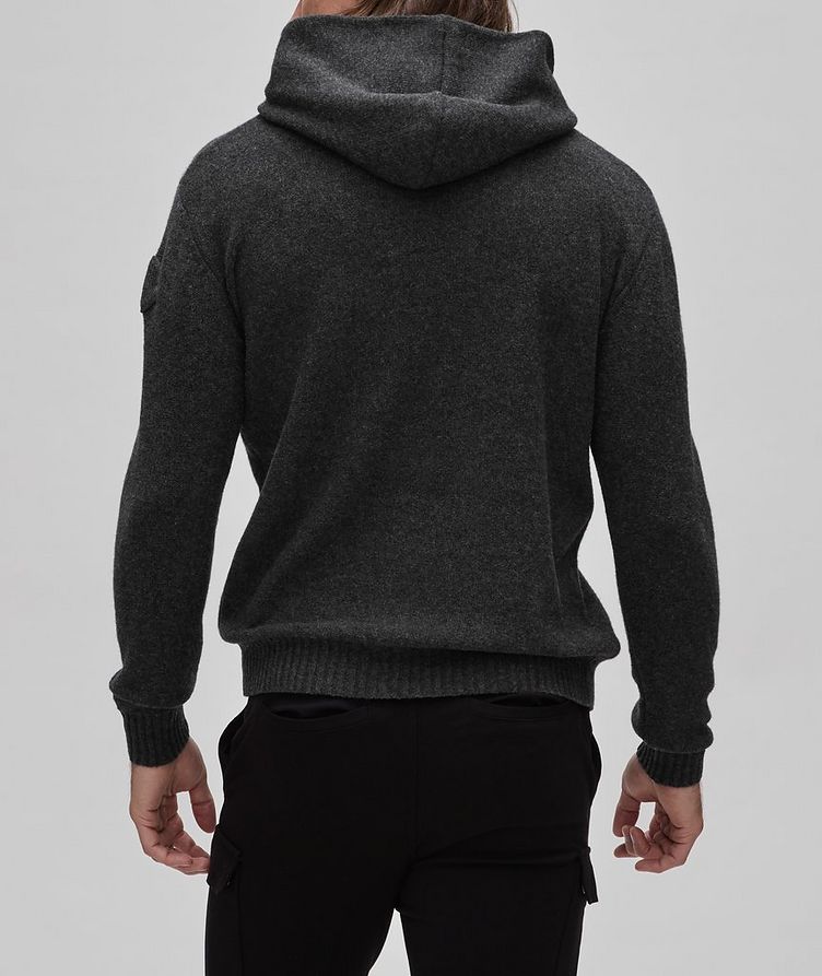 Mélange Knitted Virgin Wool-Cashmere Hooded Sweater  image 2