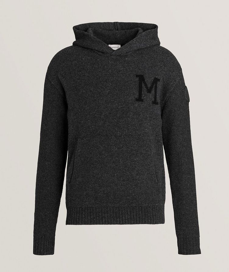 Mélange Knitted Virgin Wool-Cashmere Hooded Sweater  image 0