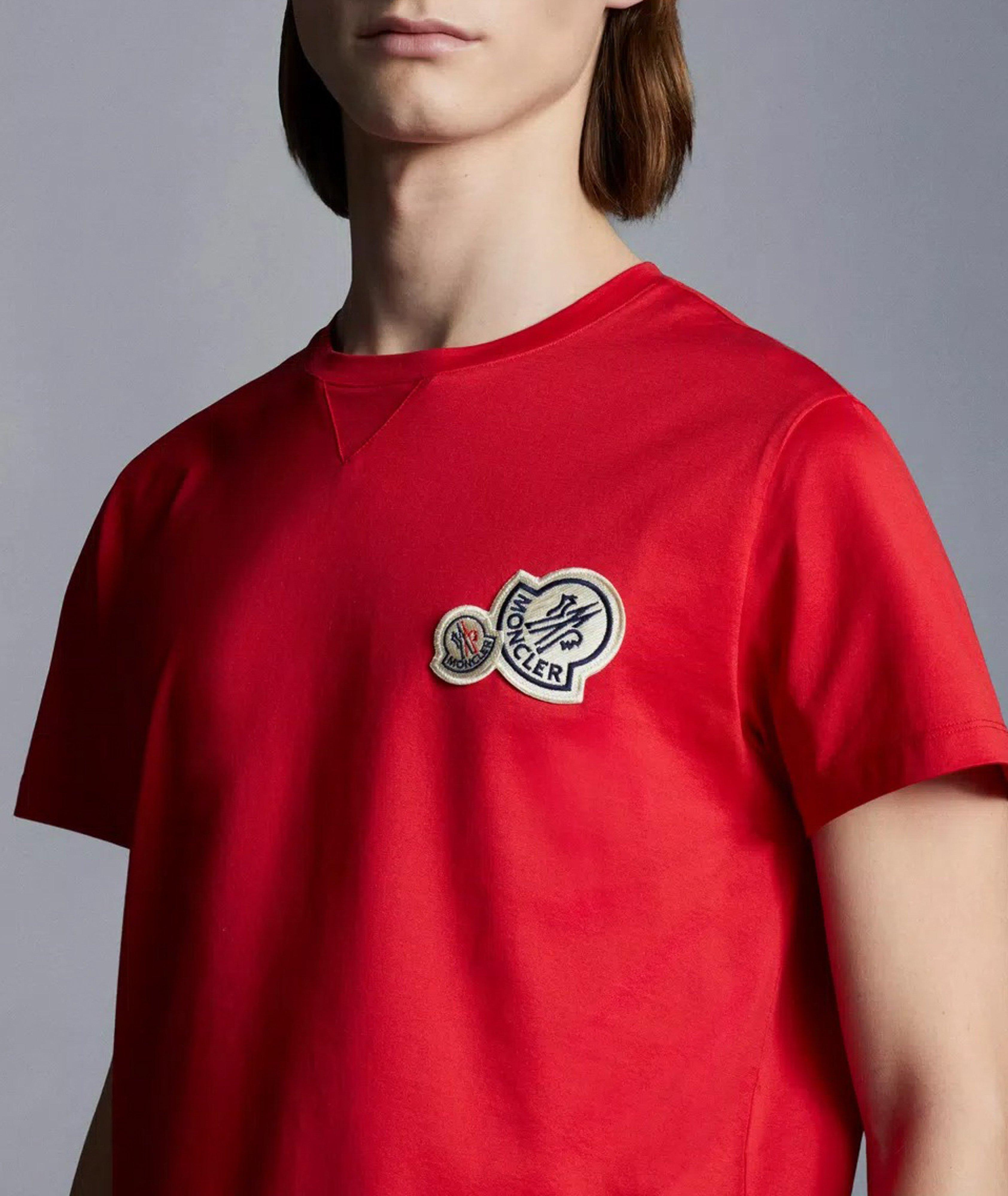 Moncler red t outlet shirt