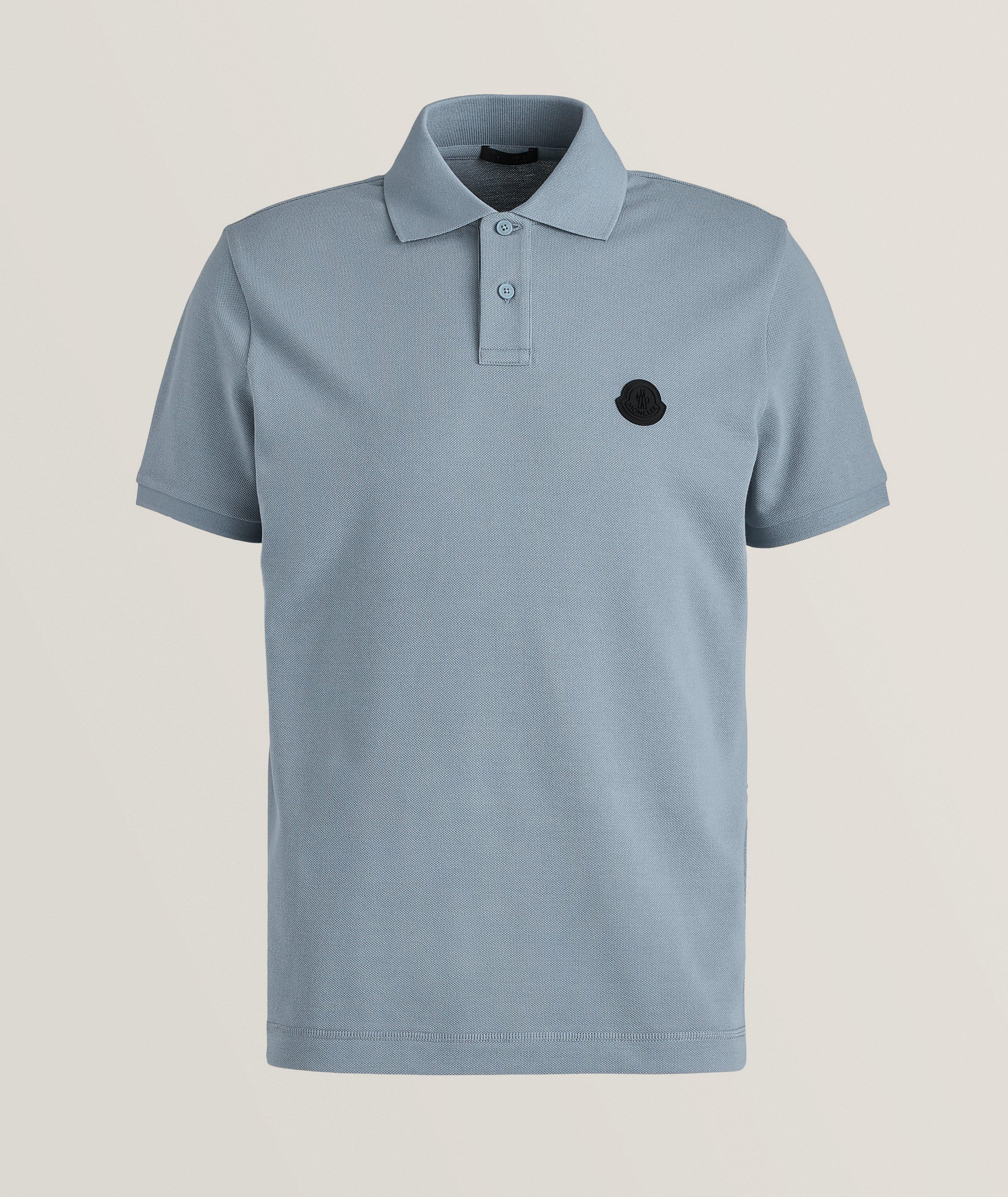 Moncler Matte Logo Cotton Polo