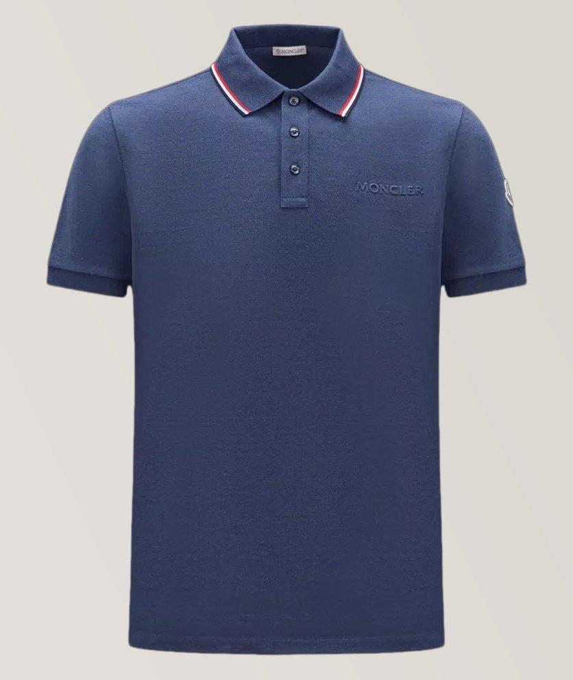 Moncler navy clearance polo