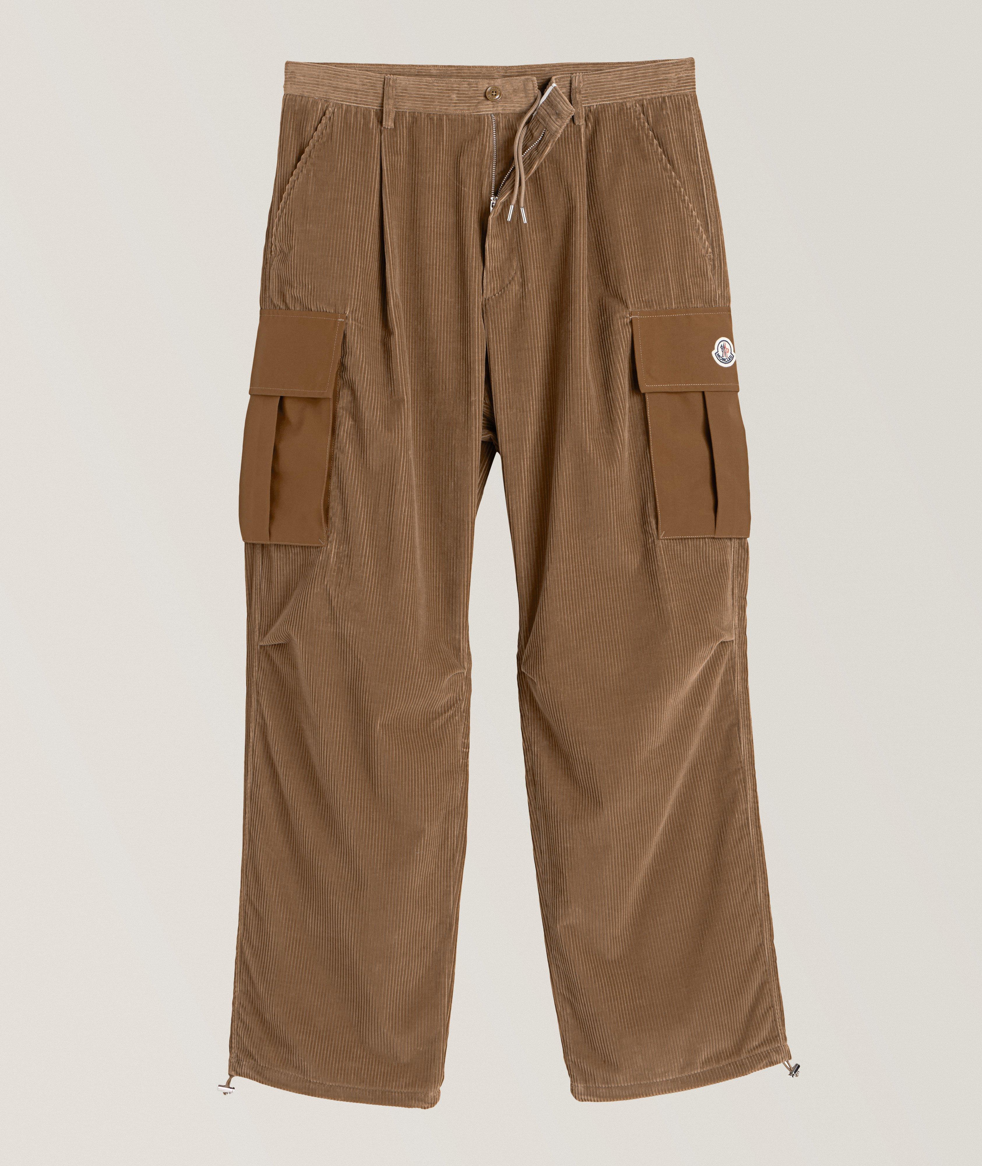 Corduroy Cotton-Blend Cargo Pants image 0