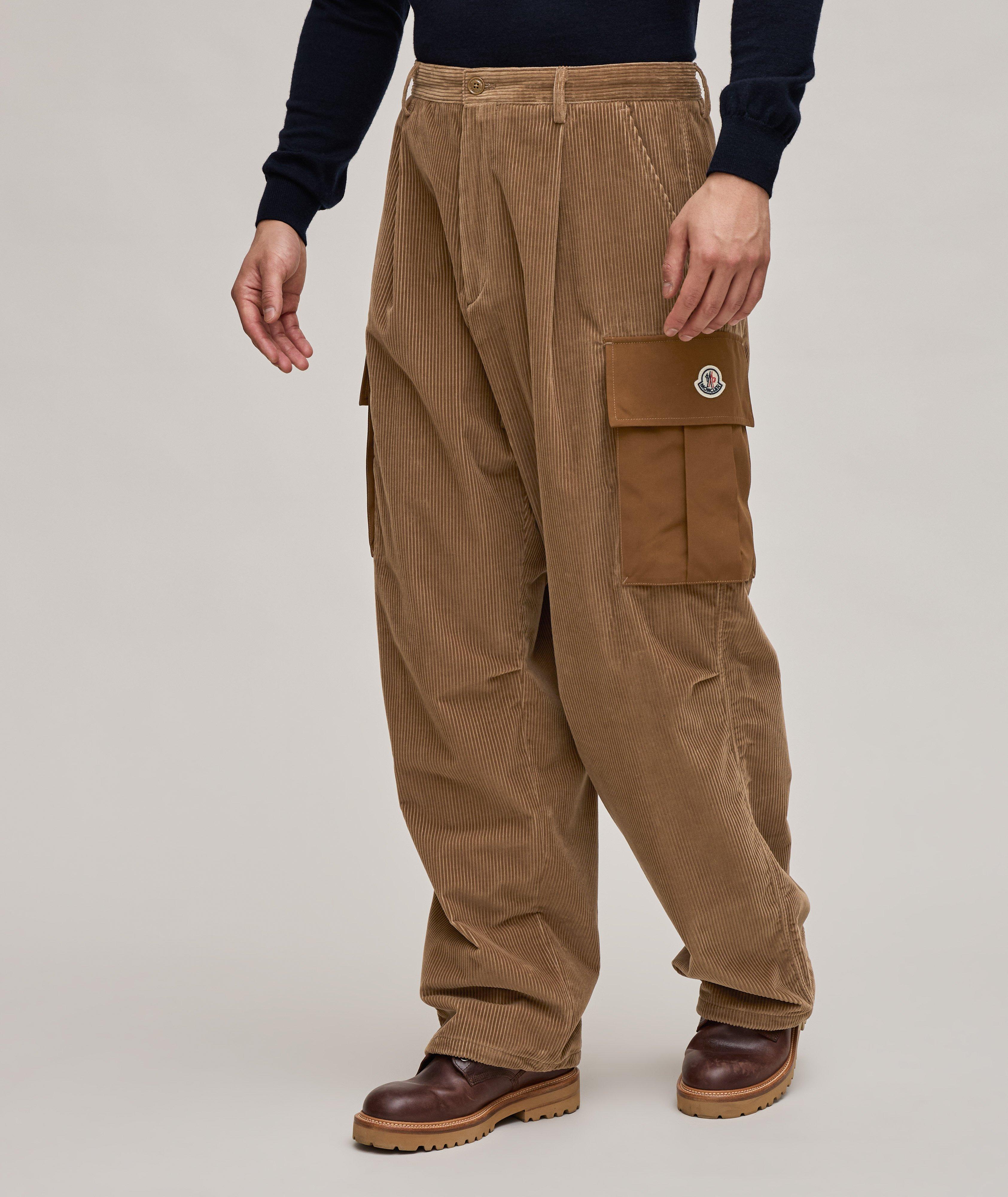 Moncler Corduroy Cotton-Blend Cargo Pants, Pants