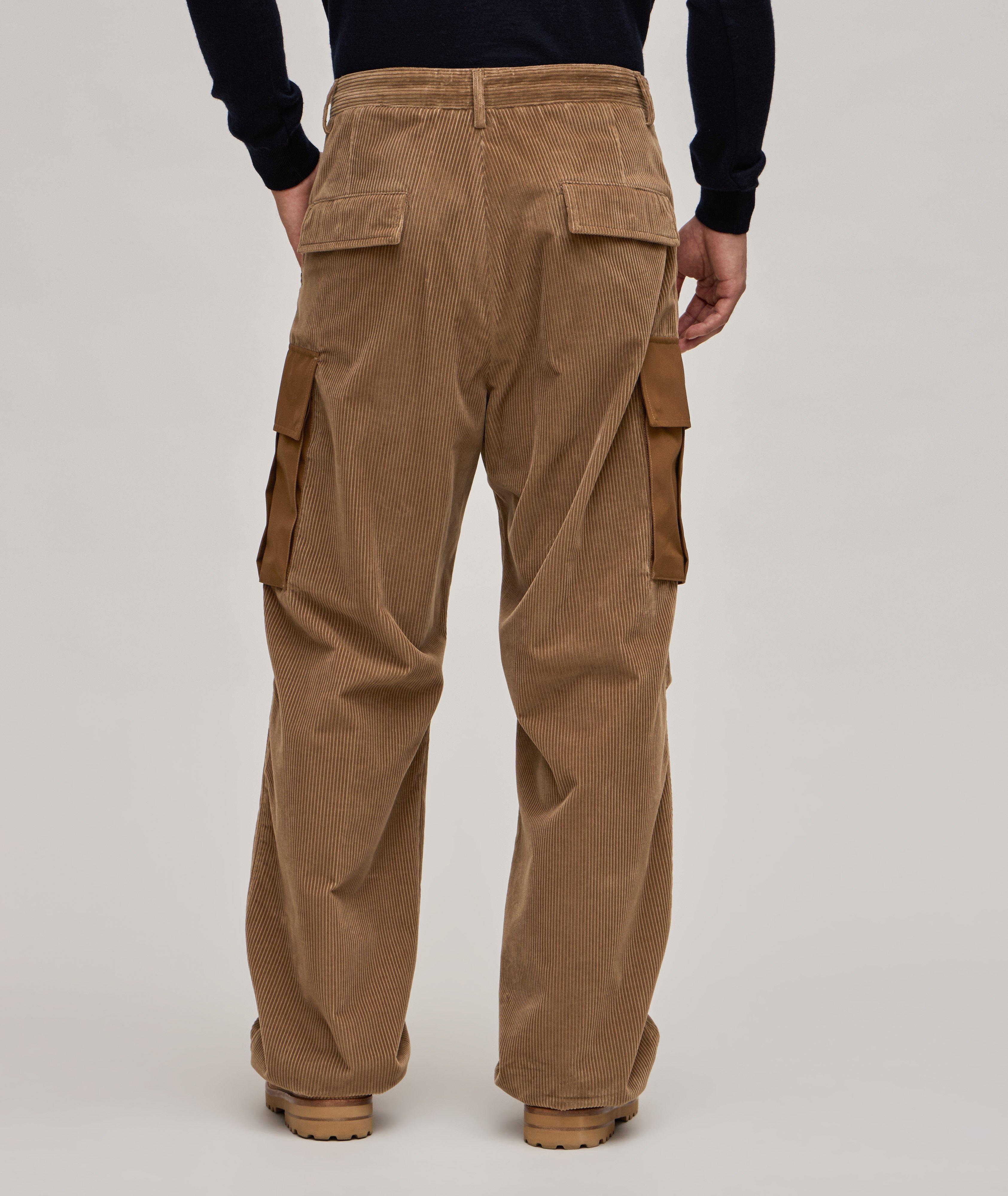 Corduroy Cotton-Blend Cargo Pants image 3