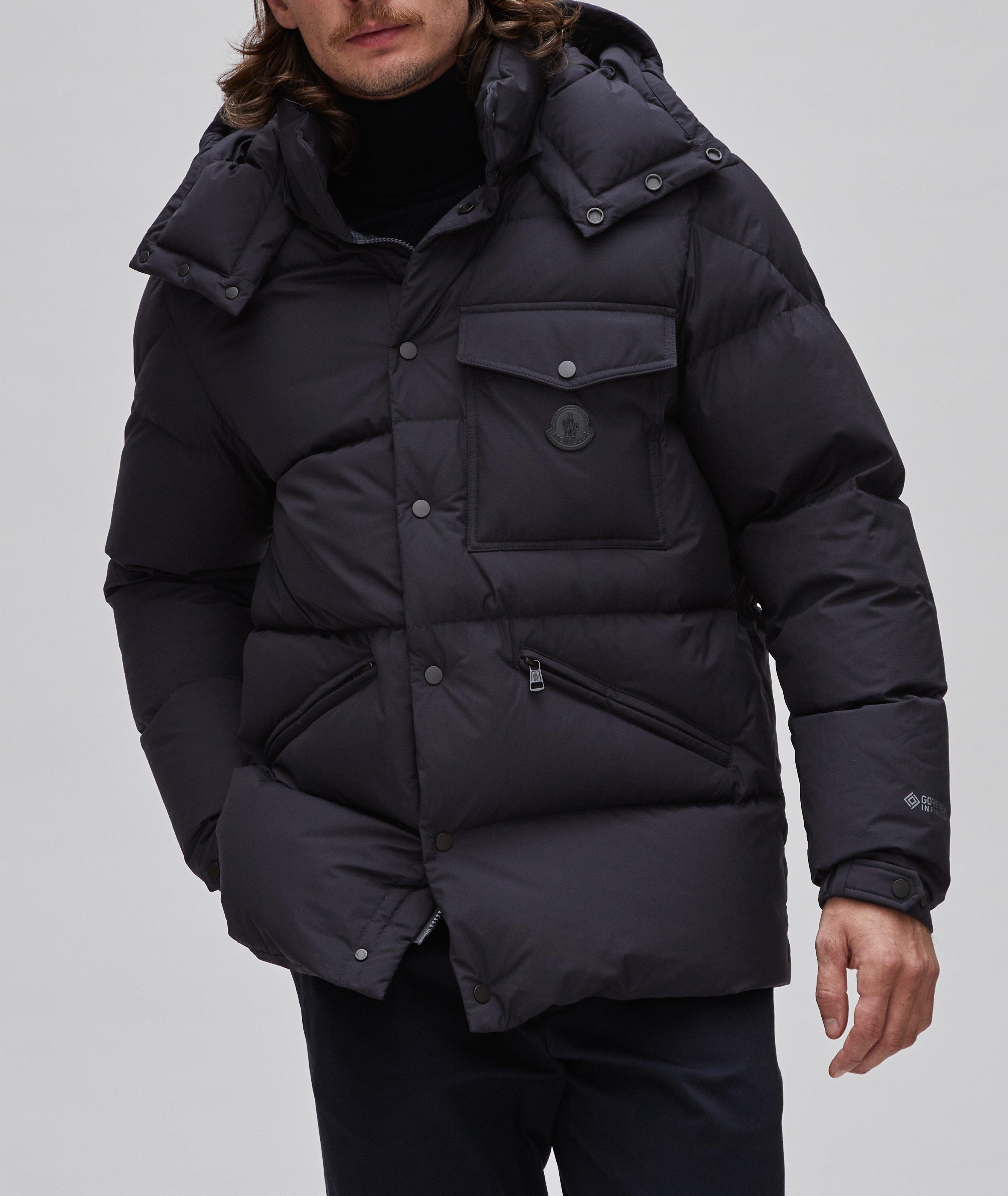 Moncler loire cheap ribbed puffer coat