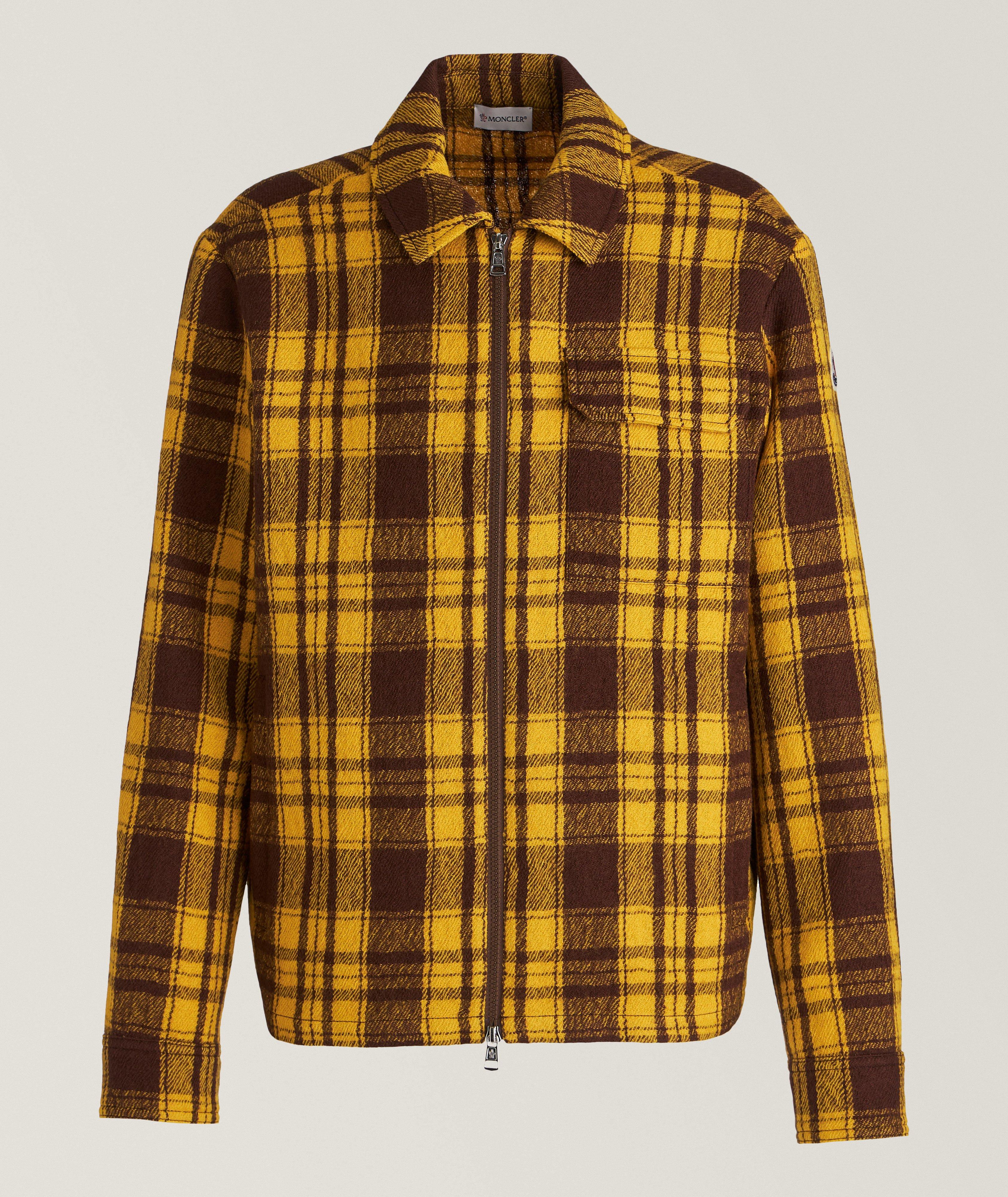 Checkered Virgin Wool Flannel Overshirt image 0